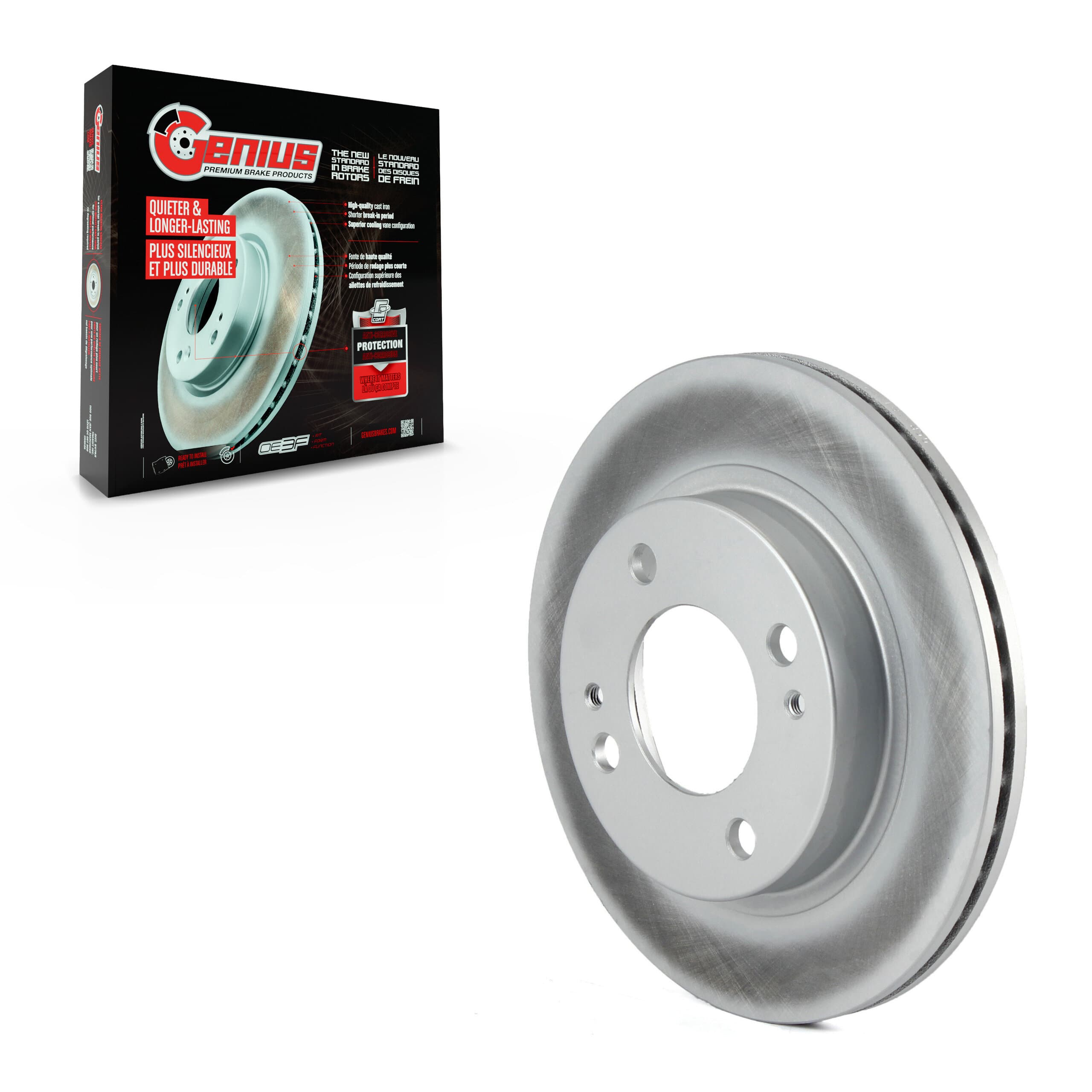 Genius - GCR-981067 - Front Disc Brake Rotor image 1