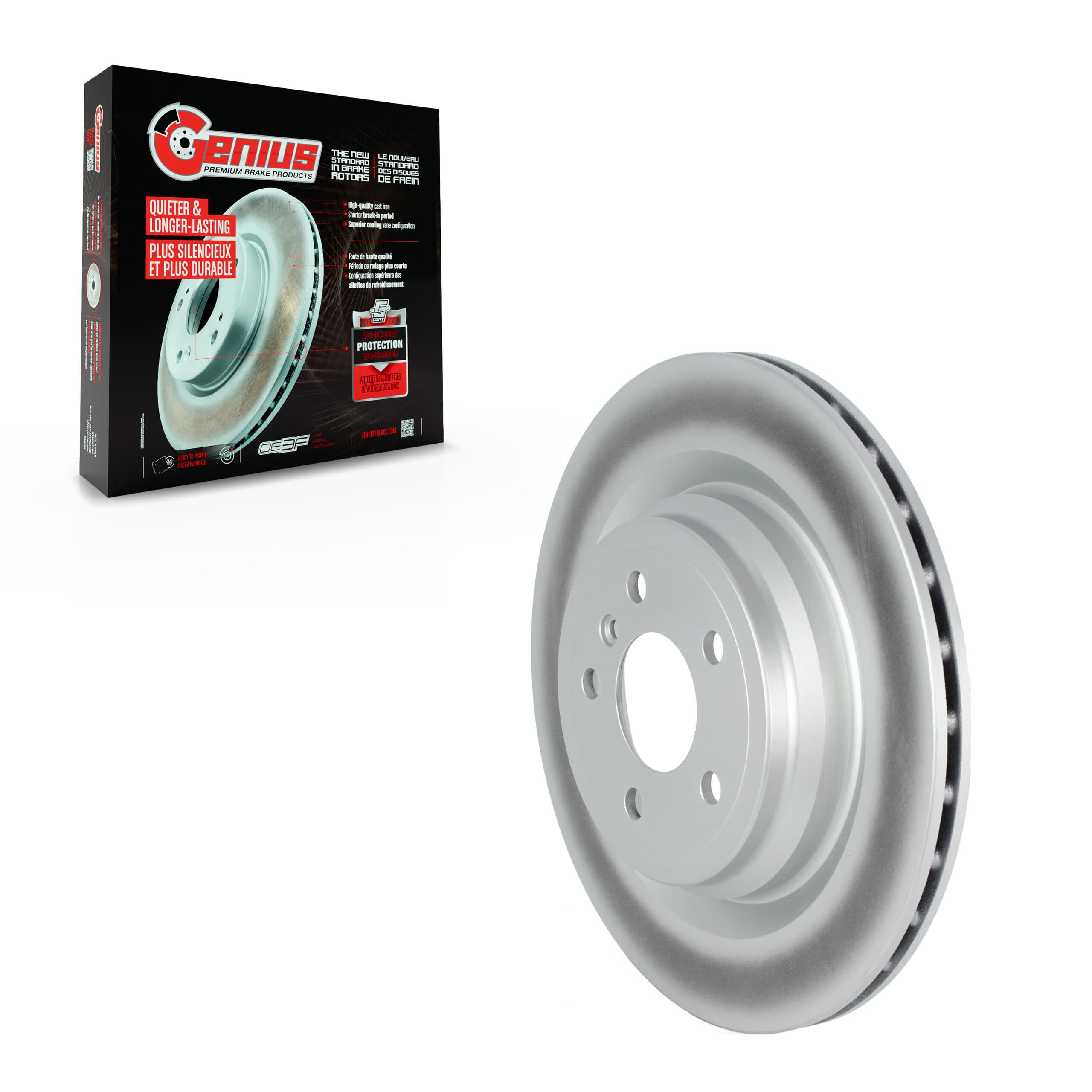 Genius - GCR-981085 - Rear Disc Brake Rotor image 1