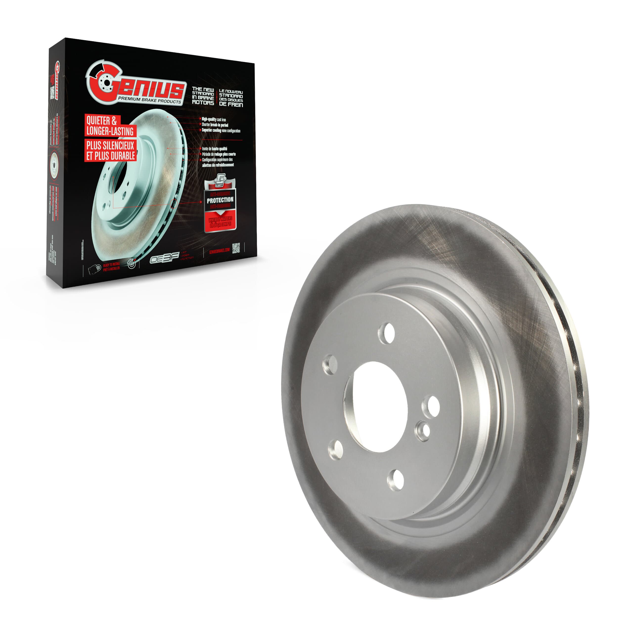 Genius - GCR-981165 - Rear Disc Brake Rotor image 1
