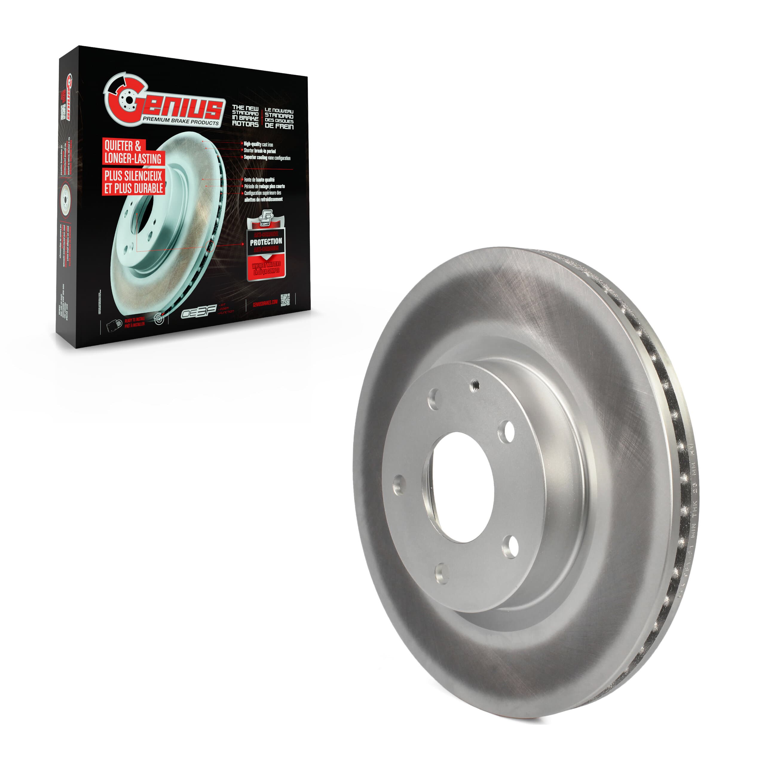 Genius - GCR-981421 - Front Disc Brake Rotor image 1