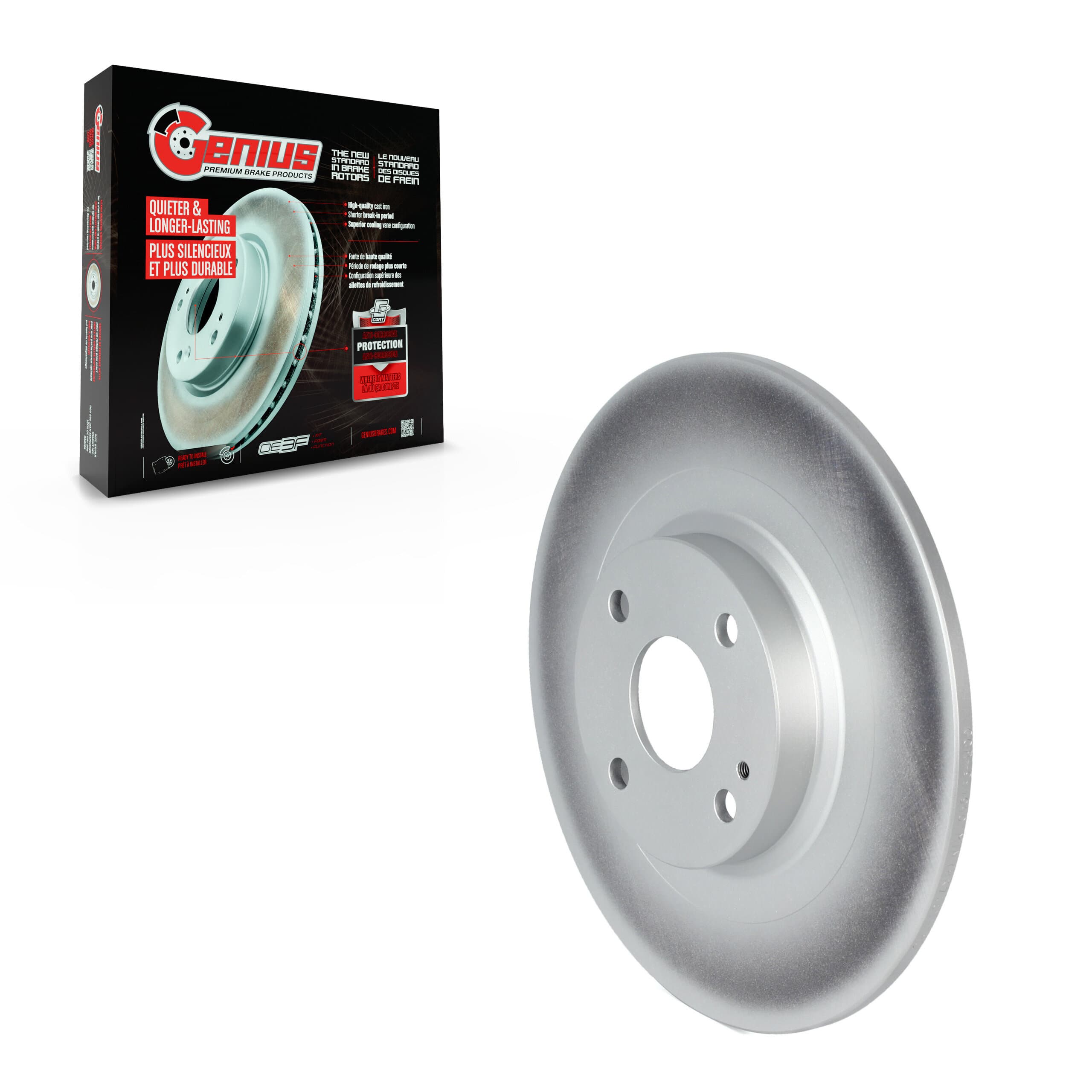 Genius - GCR-981990 - Rear Disc Brake Rotor image 1