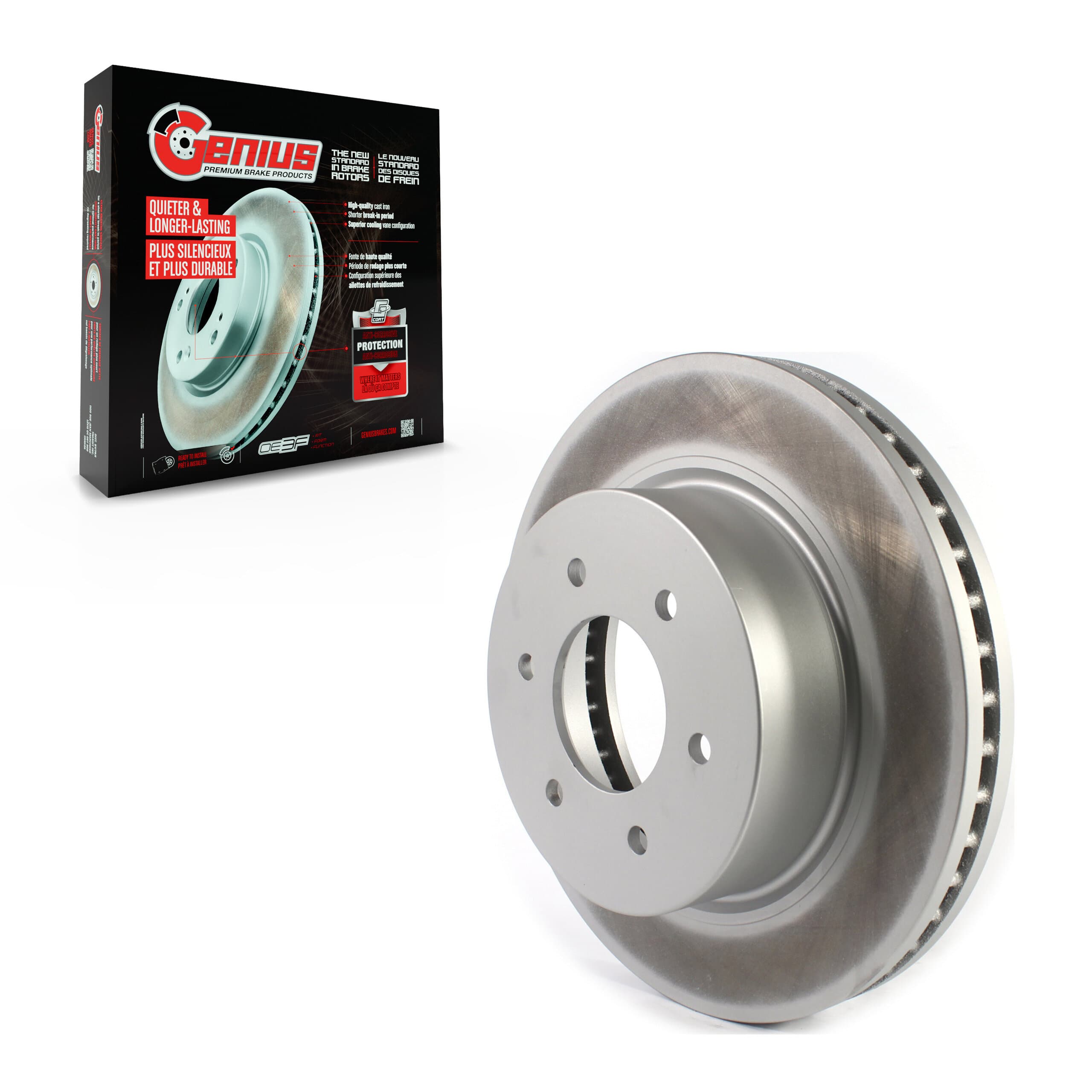 Genius - GCR-982035 - Front Disc Brake Rotor image 1