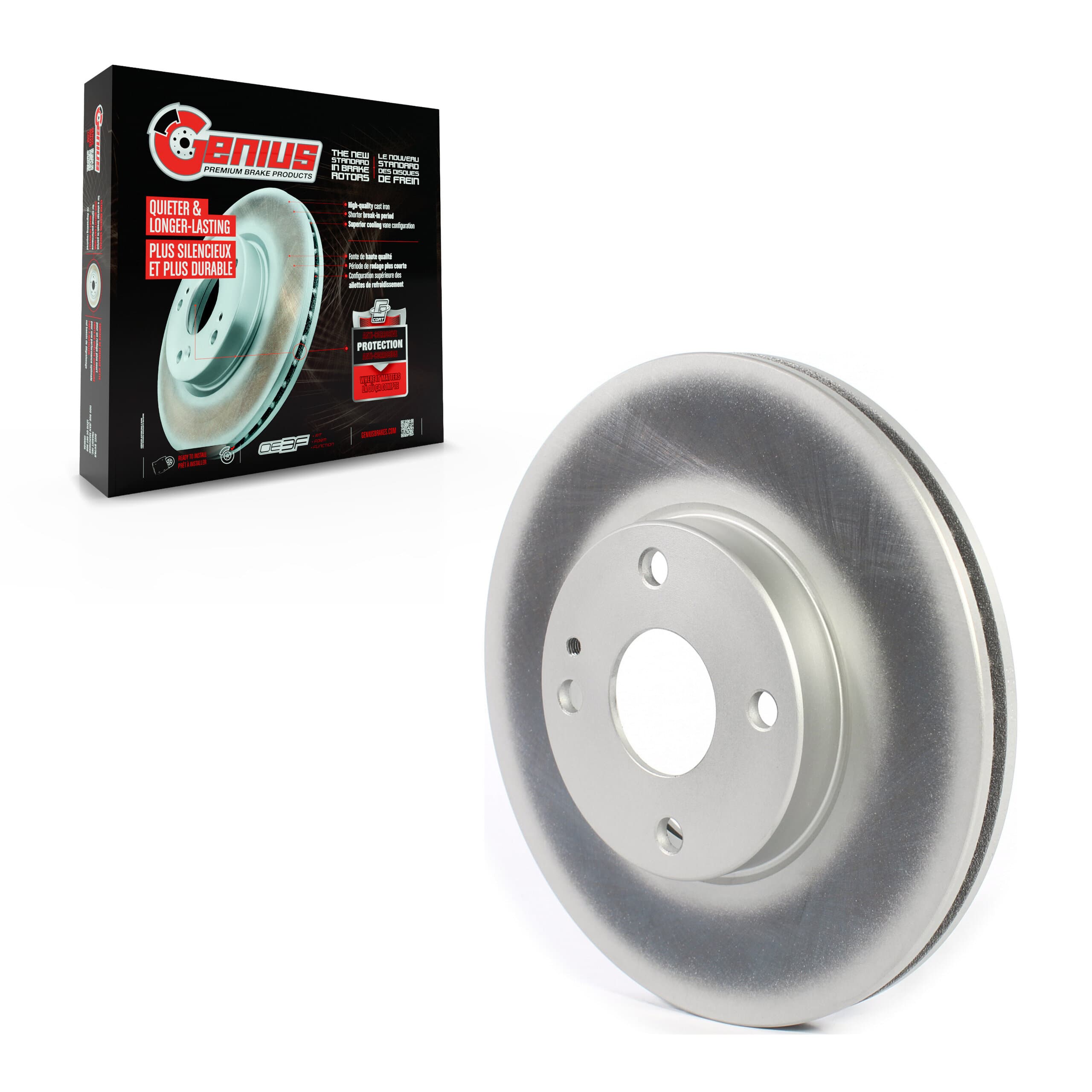 Genius - GCR-982048 - Front Disc Brake Rotor image 1