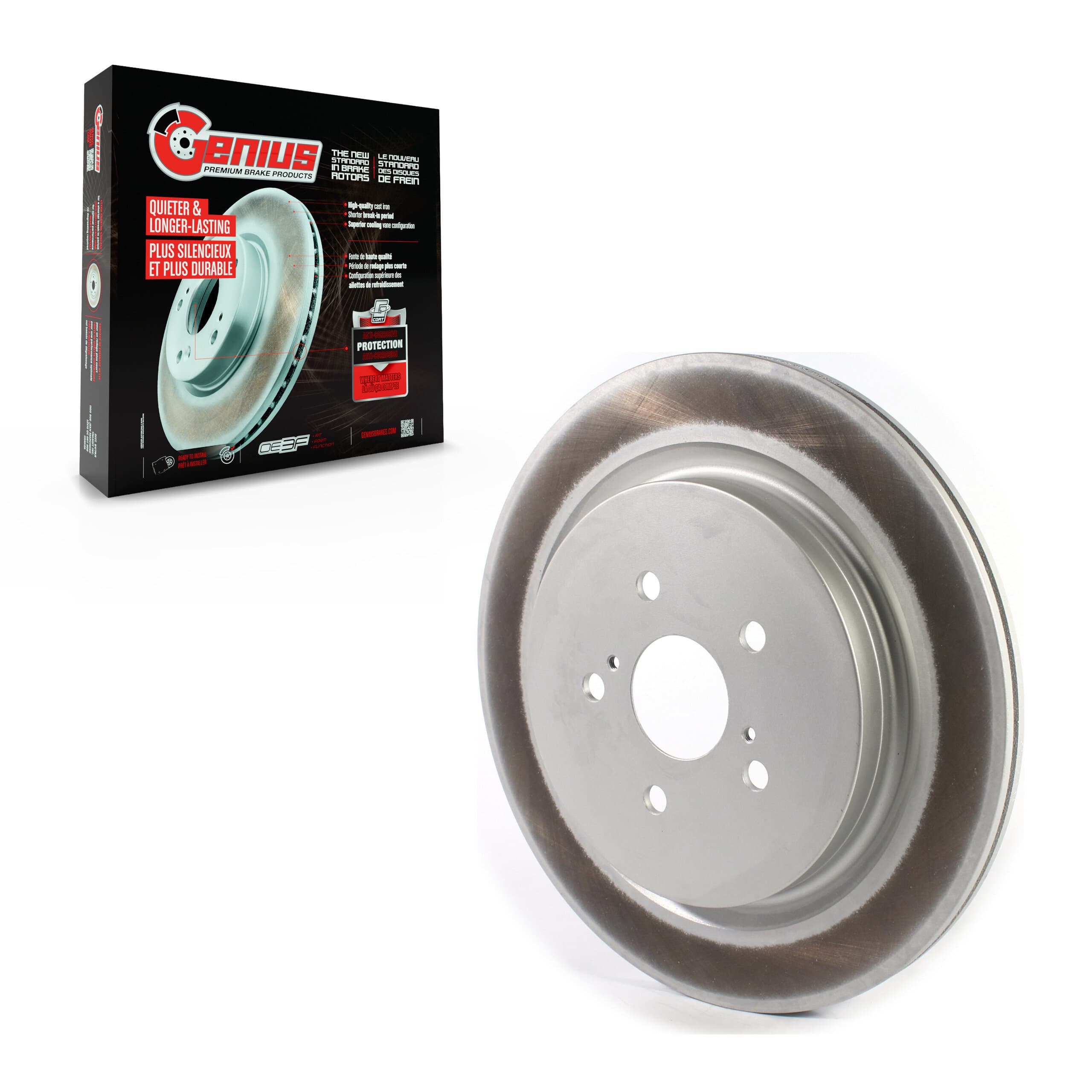 Genius - GCR-982051 - Rear Disc Brake Rotor image 1