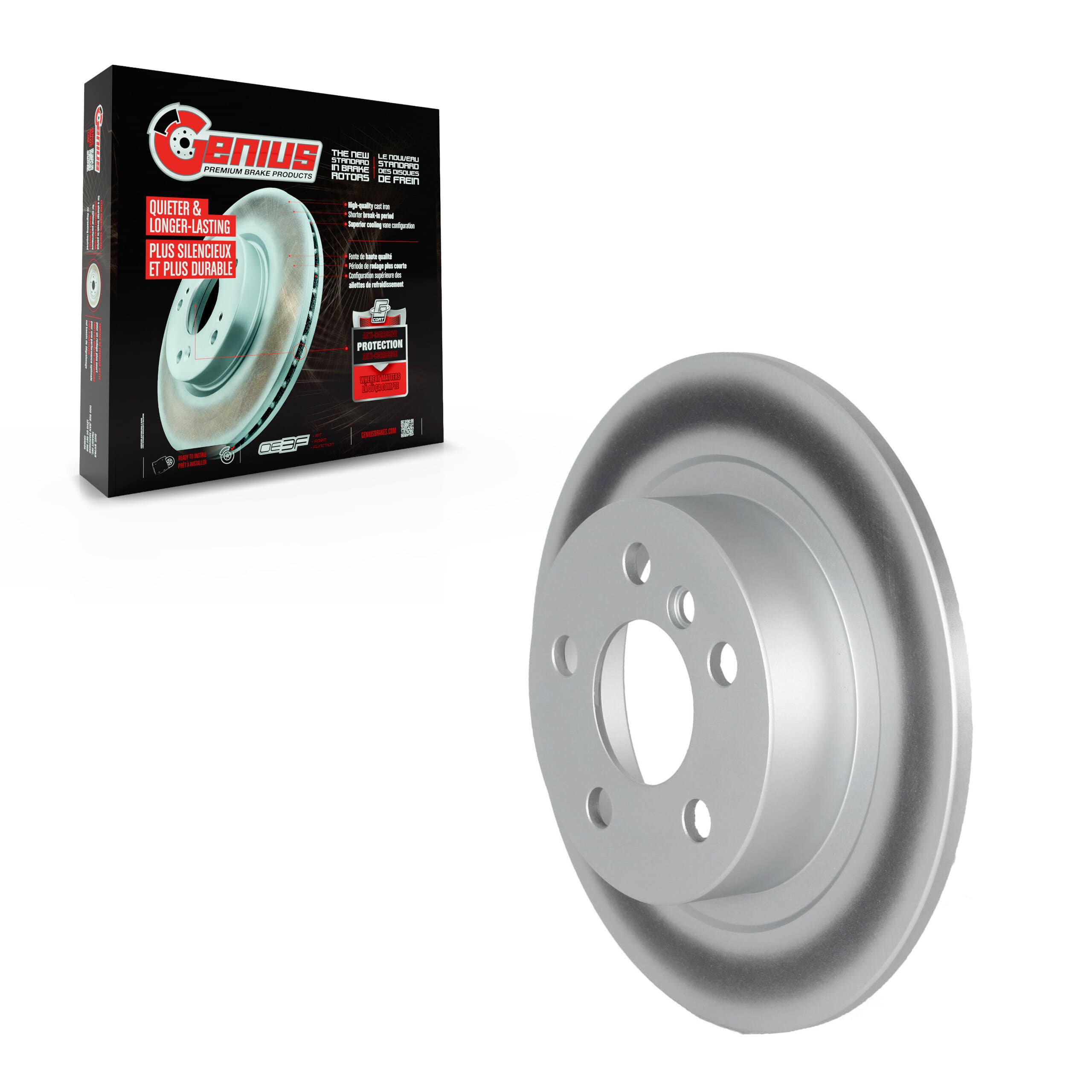Genius - GCR-982069 - Rear Disc Brake Rotor image 1