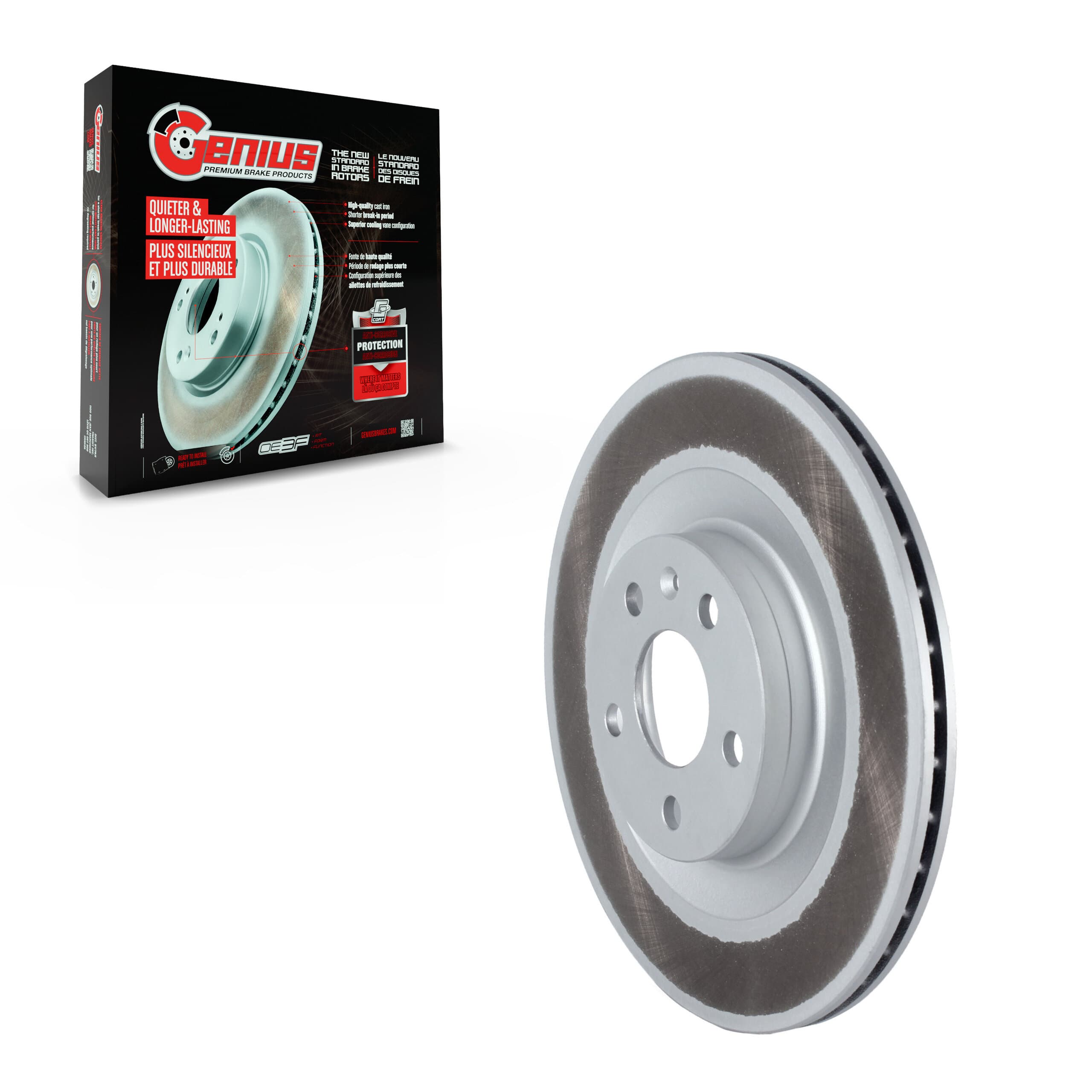 Genius - GCR-982109 - Rear Disc Brake Rotor image 1