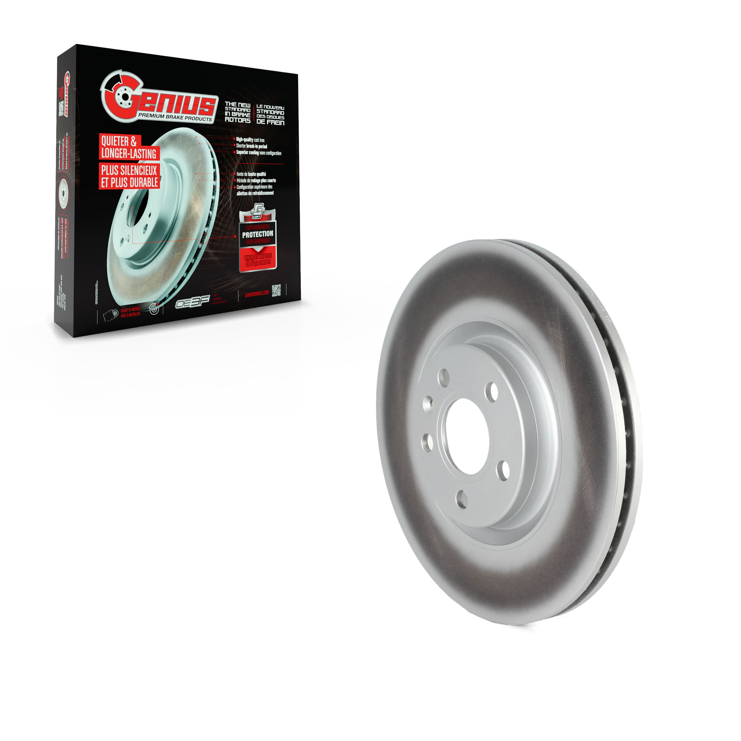 Genius - GCR-982272 - Front Disc Brake Rotor image 1