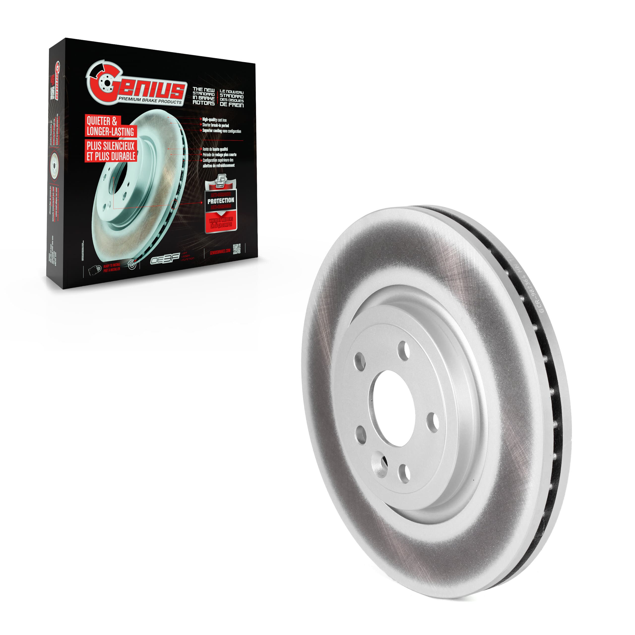Genius - GCR-982364 - Front Disc Brake Rotor image 1