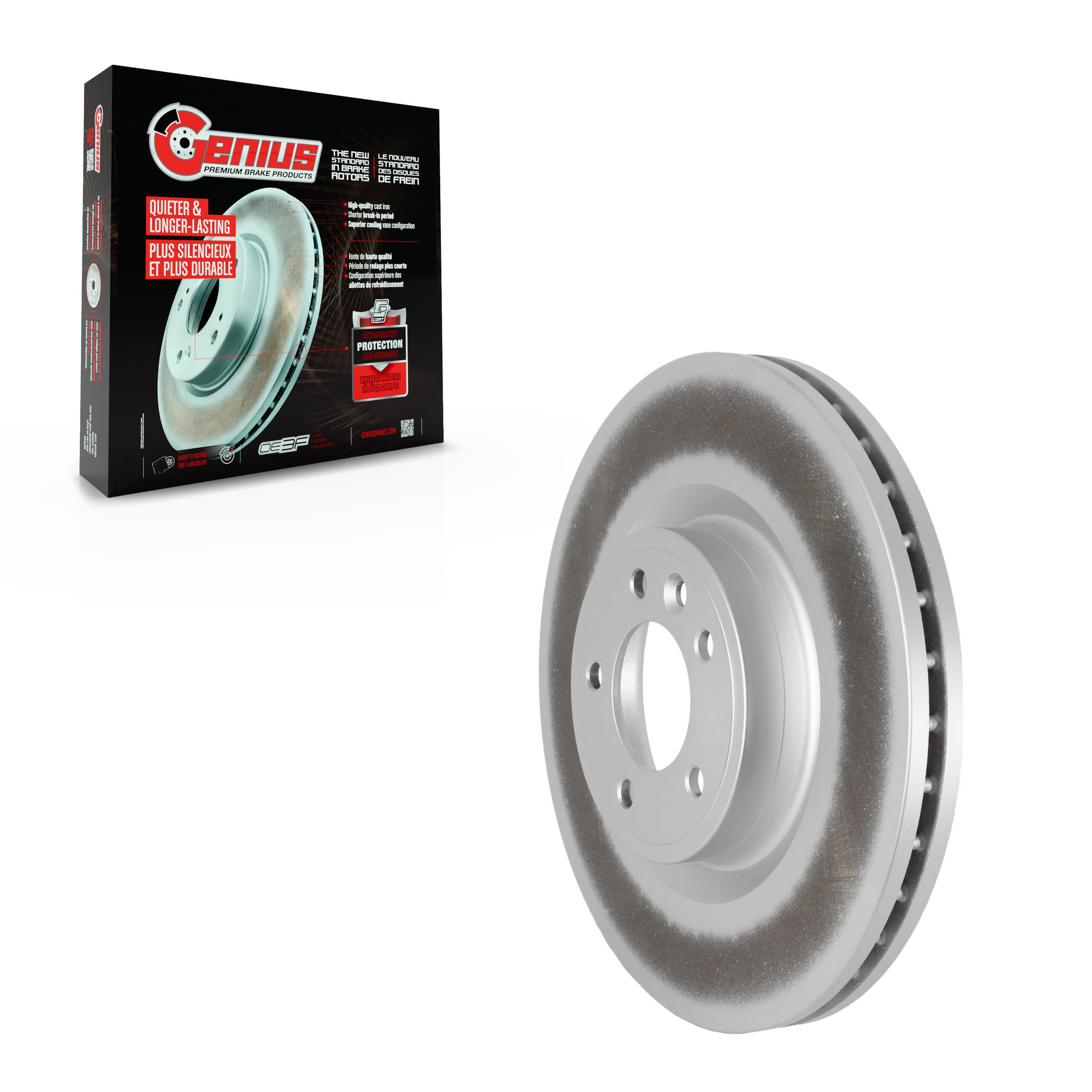 Genius - GCR-982386 - Front Disc Brake Rotor image 1