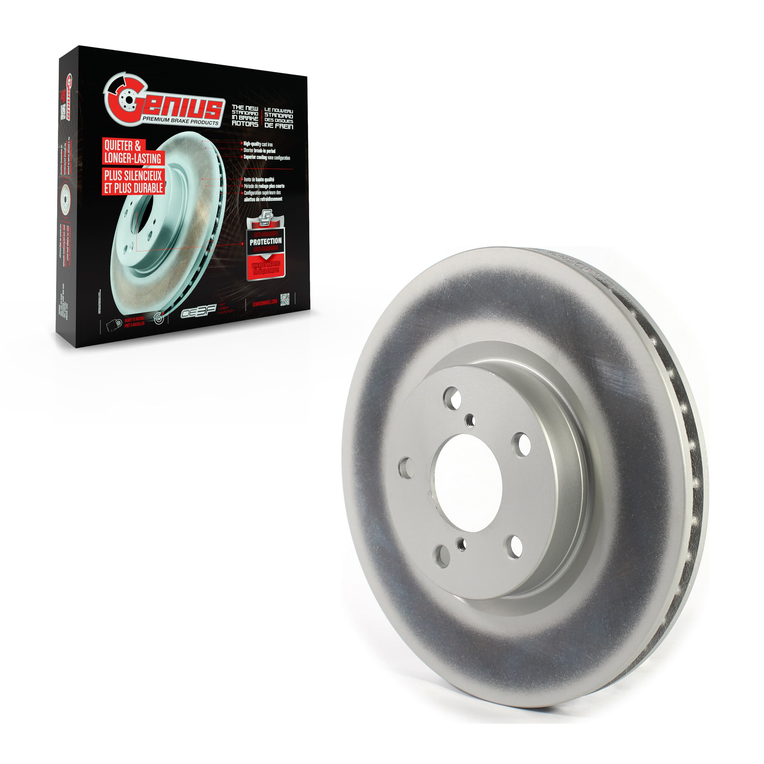 Genius - GCR-982488 - Front Disc Brake Rotor image 1