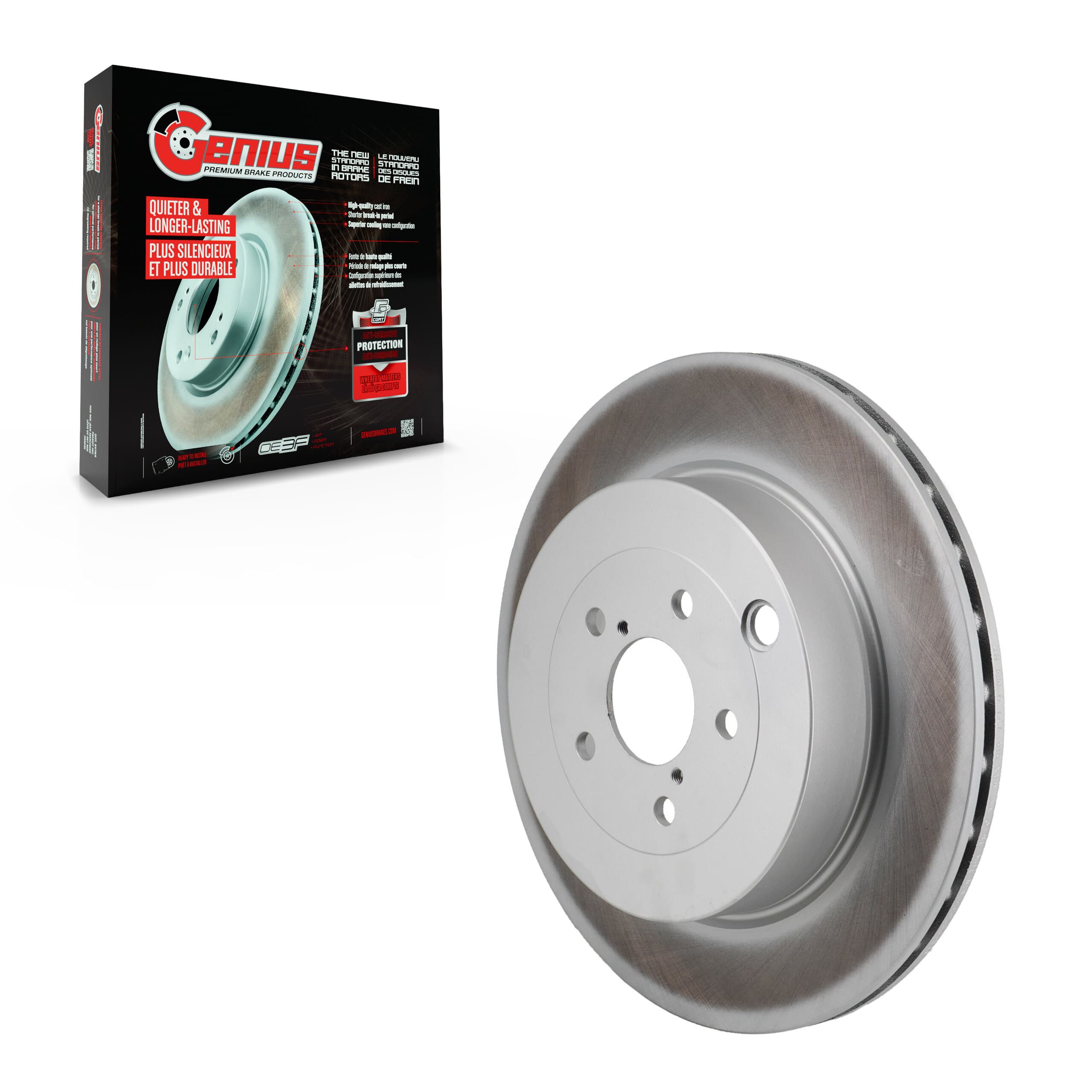 Genius - GCR-982545 - Rear Disc Brake Rotor image 1