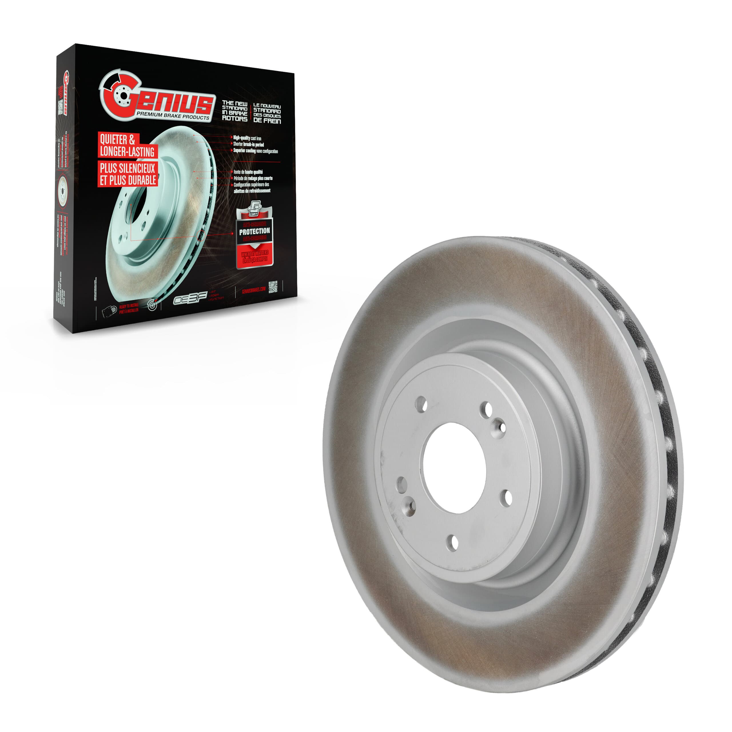 Genius - GCR-982547 - Front Disc Brake Rotor image 1