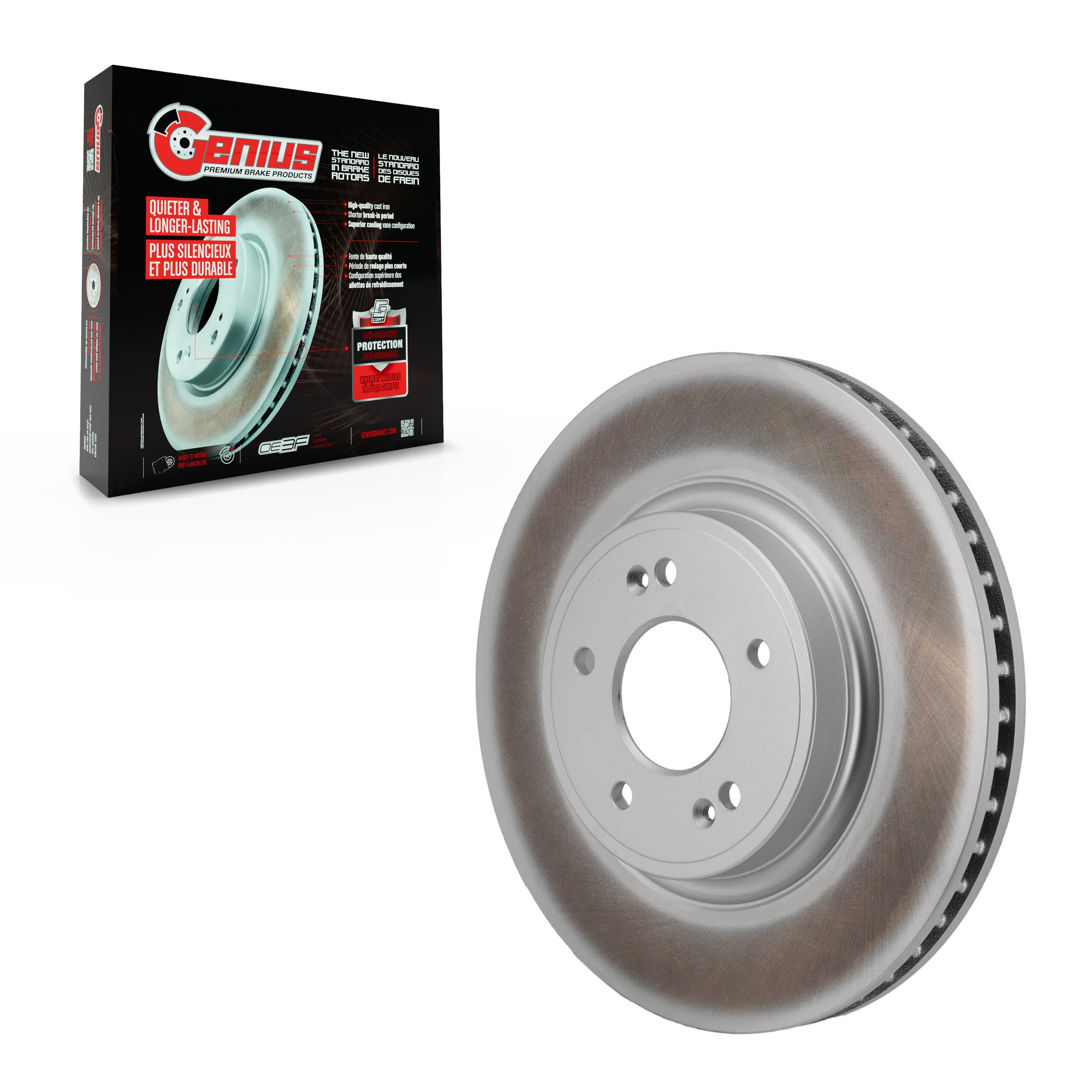 Genius - GCR-982549 - Front Disc Brake Rotor image 1