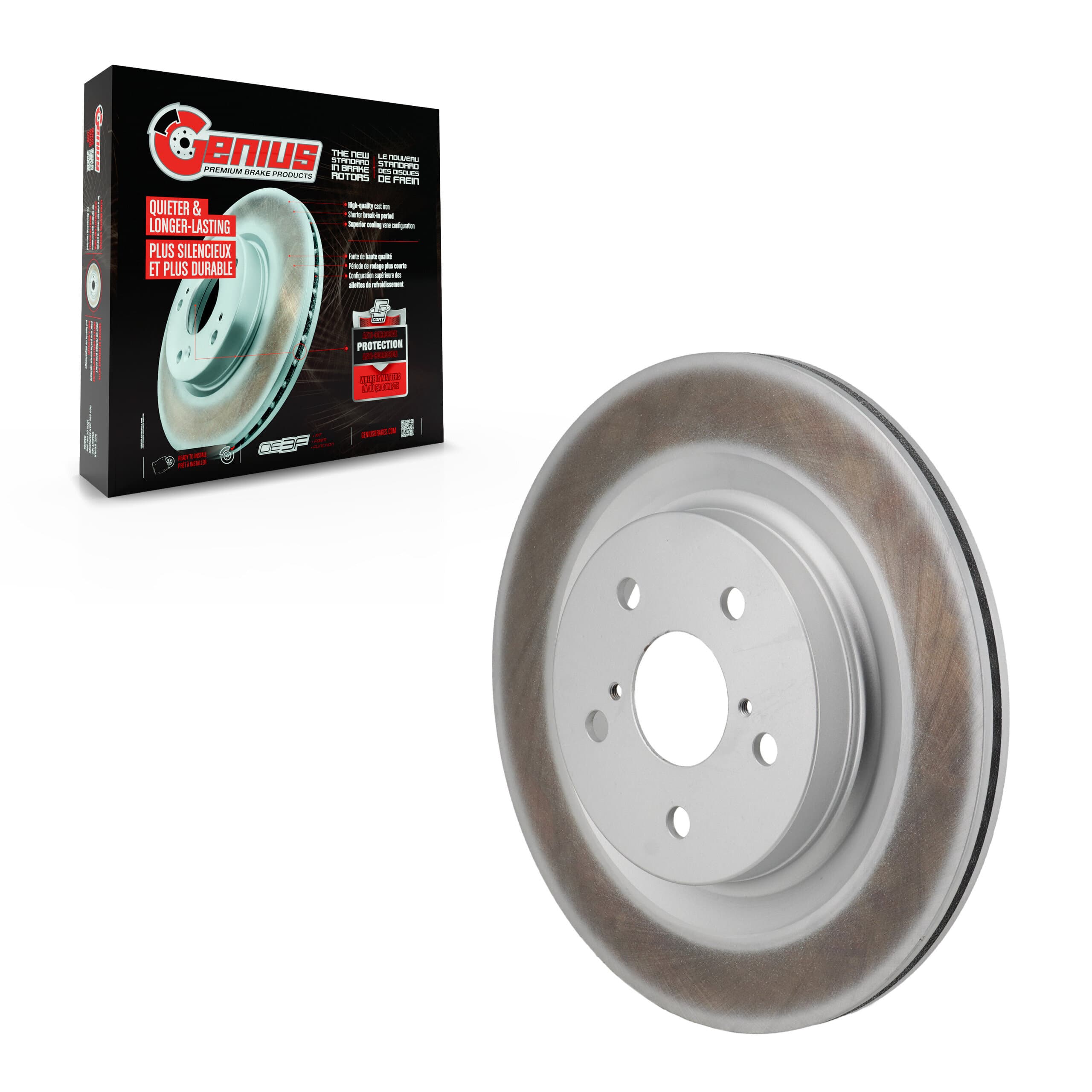 Genius - GCR-982752 - Rear Disc Brake Rotor image 1