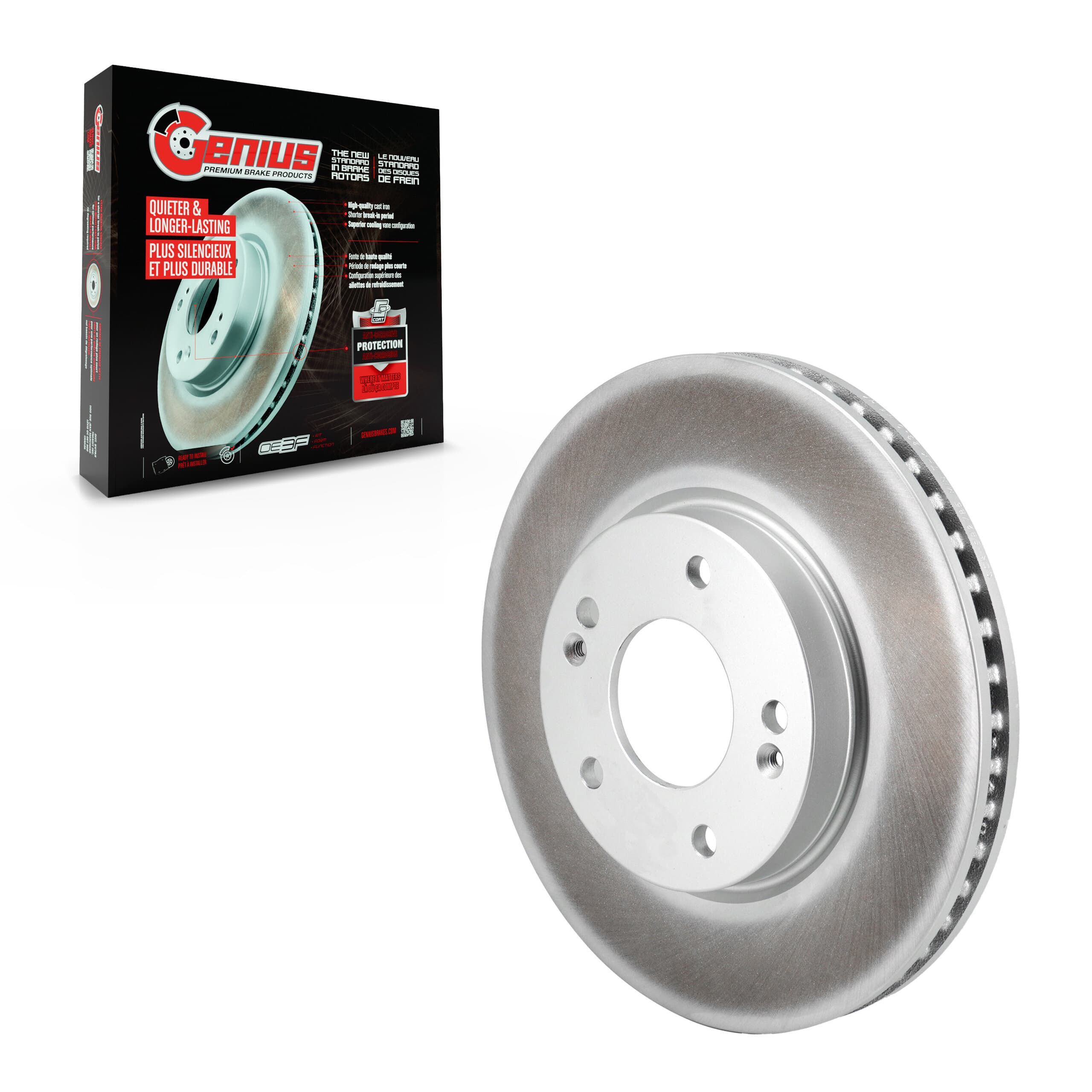 Genius - GCR-982785 - Front Disc Brake Rotor image 1