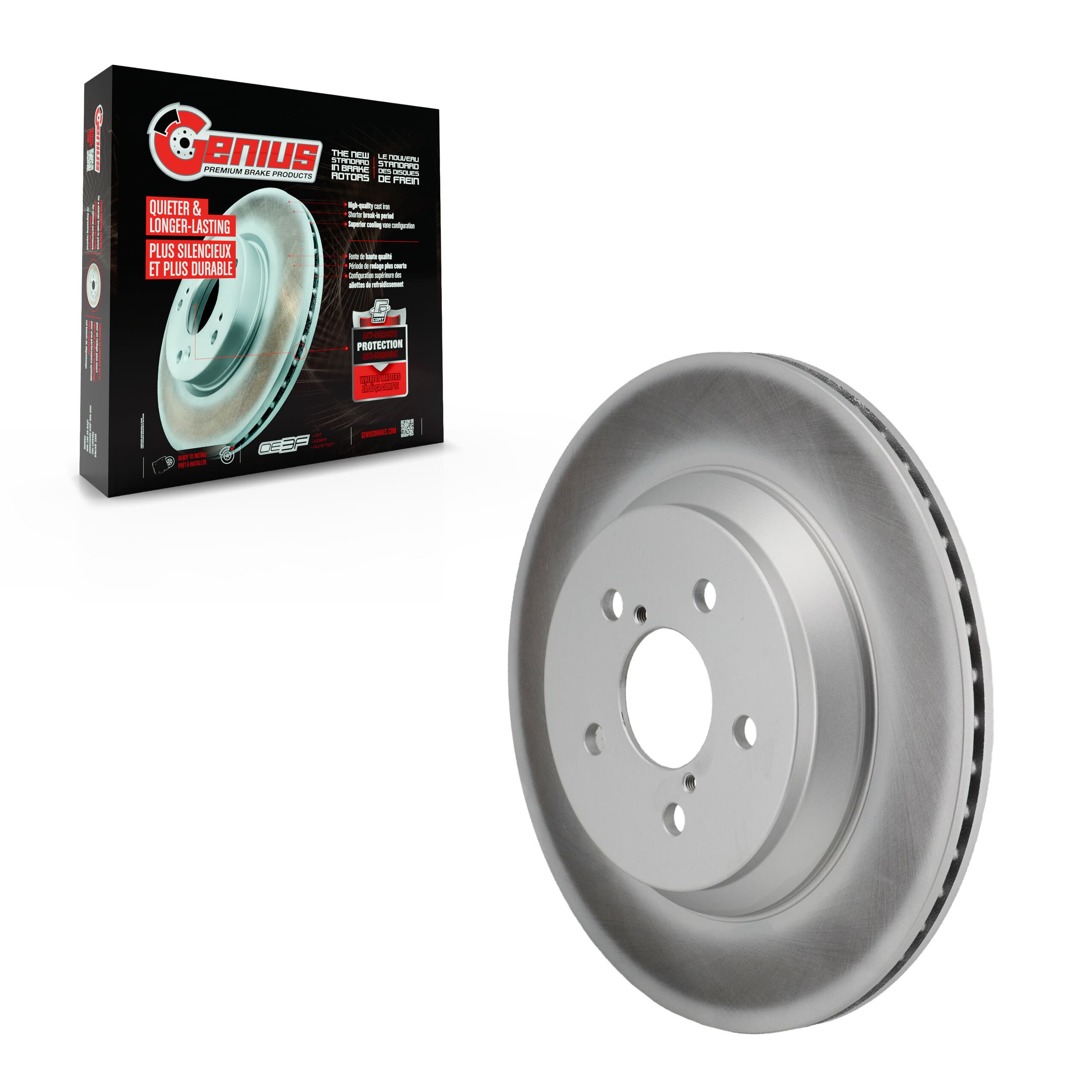 Genius - GCR-982855 - Rear Disc Brake Rotor image 1