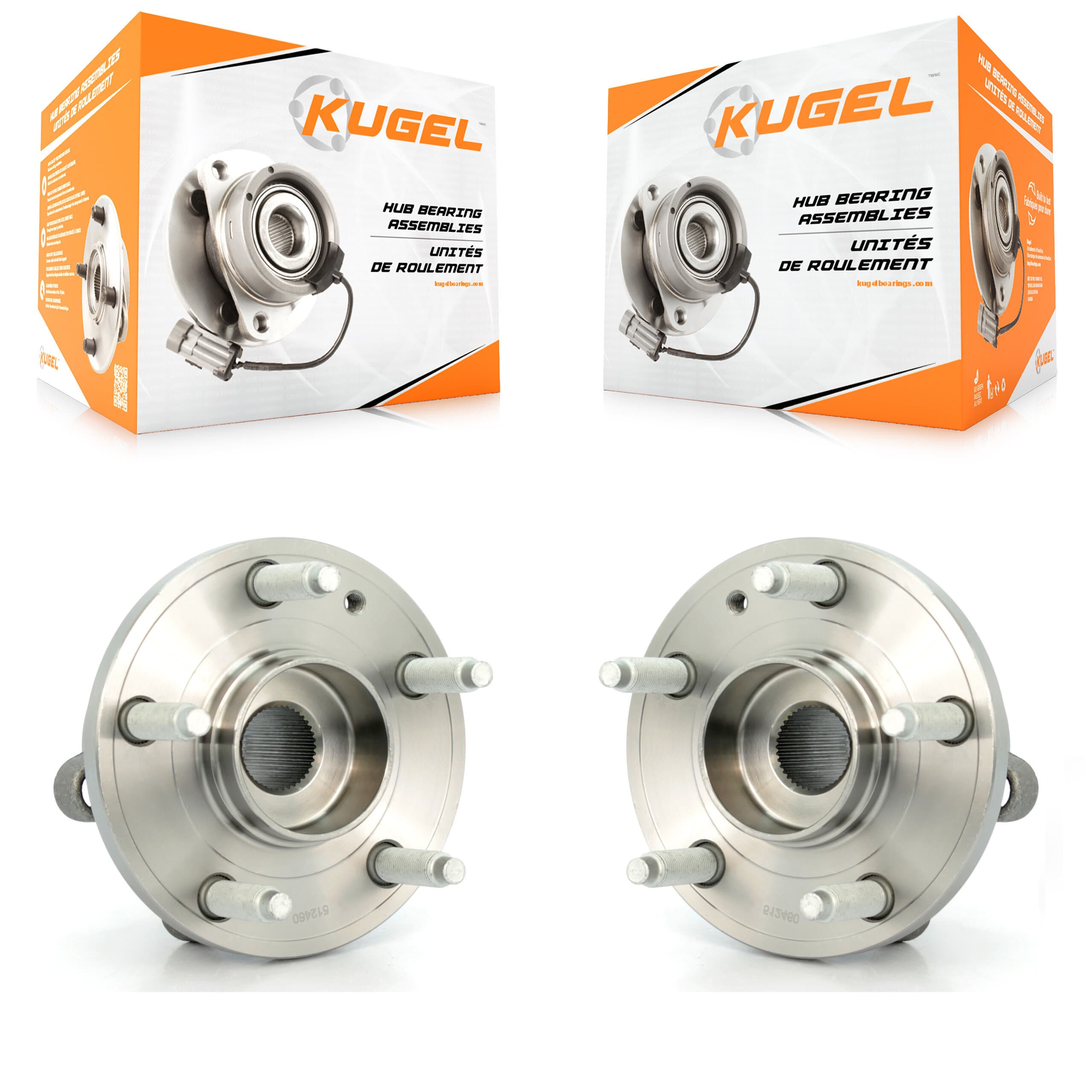 Kugel - K70-100241 - Front Wheel Bearing and Hub Assembly Kits image 1