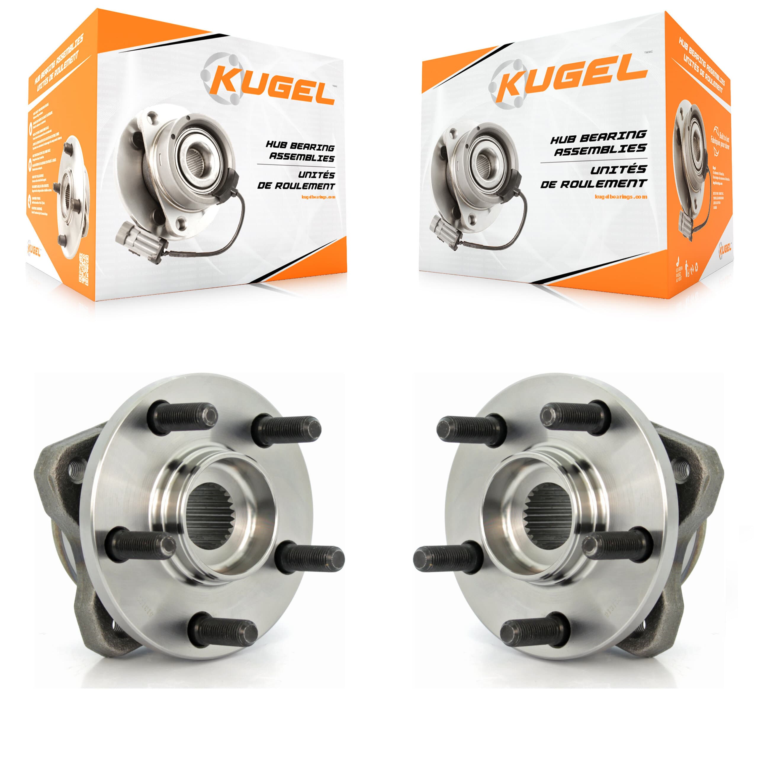 Kugel - K70-100255 - Front Wheel Bearing and Hub Assembly Kits image 1