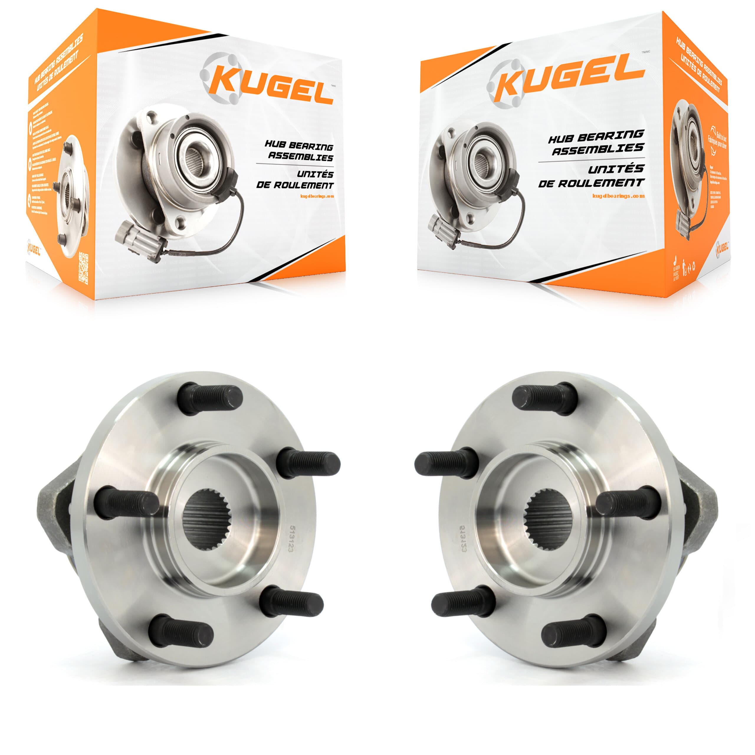 Kugel - K70-100256 - Front Wheel Bearing and Hub Assembly Kits image 1
