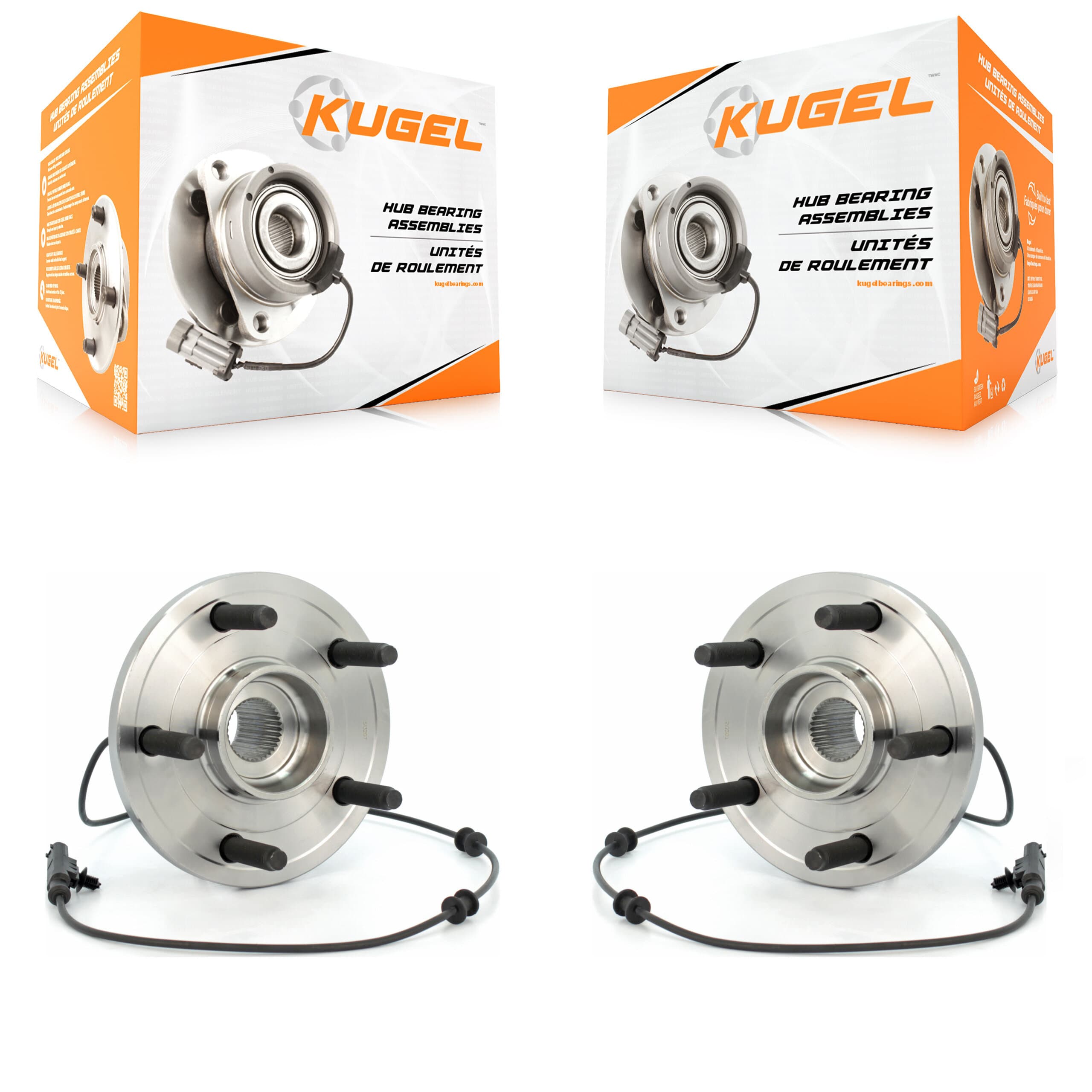 Kugel - K70-100285 - Front Wheel Bearing and Hub Assembly Kits image 1