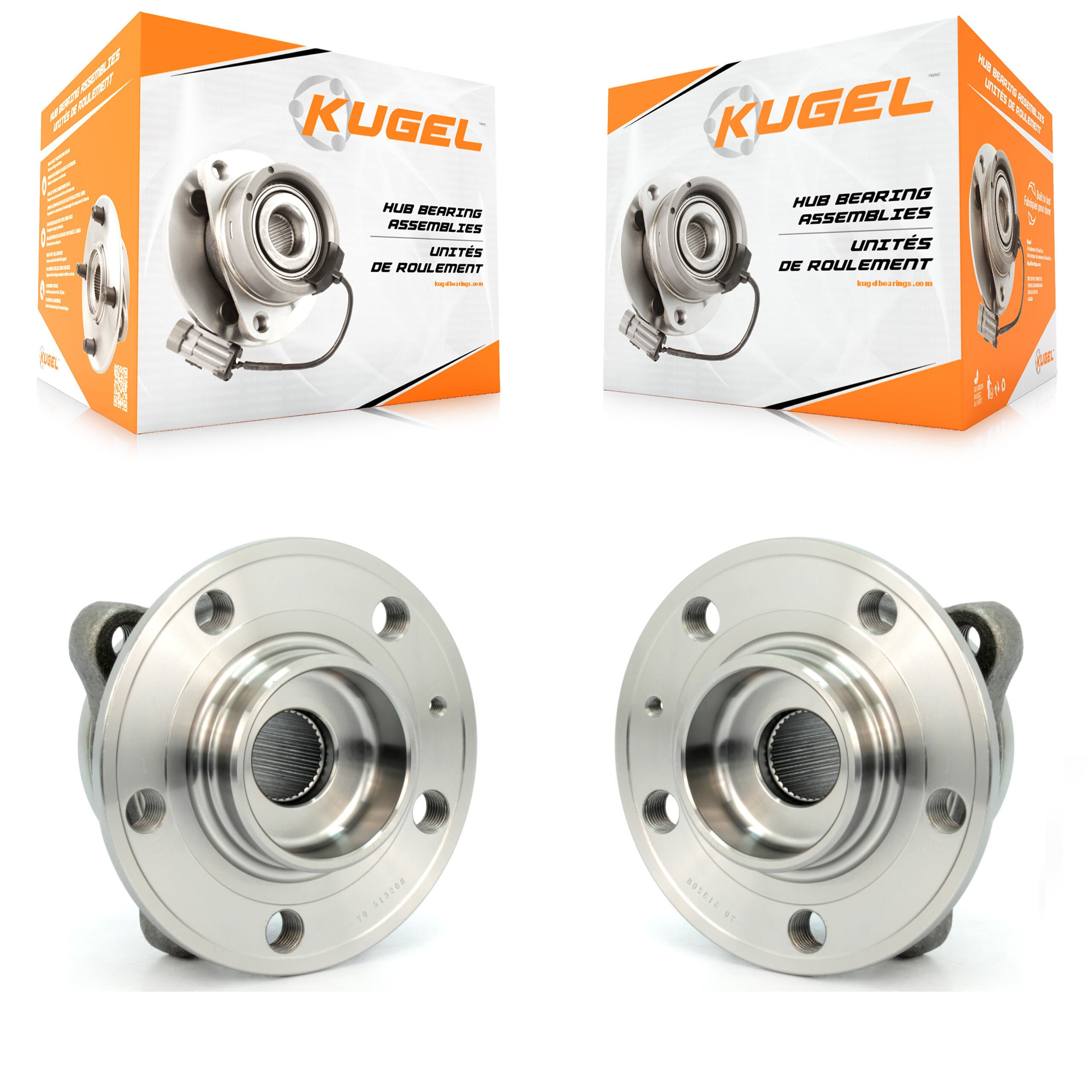 Kugel - K70-100286 - Front Wheel Bearing and Hub Assembly Kits image 1