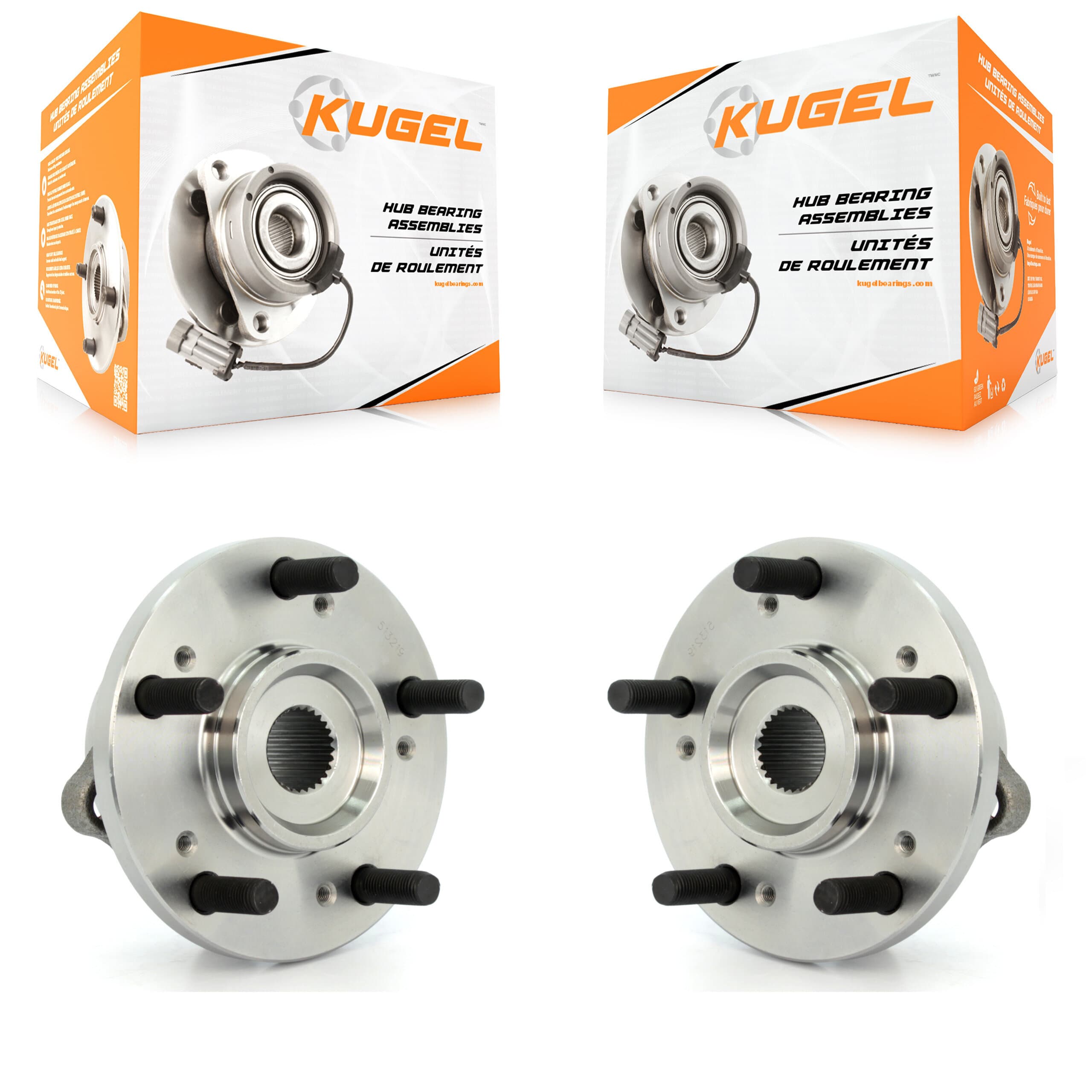 Kugel - K70-100291 - Front Wheel Bearing and Hub Assembly Kits image 1