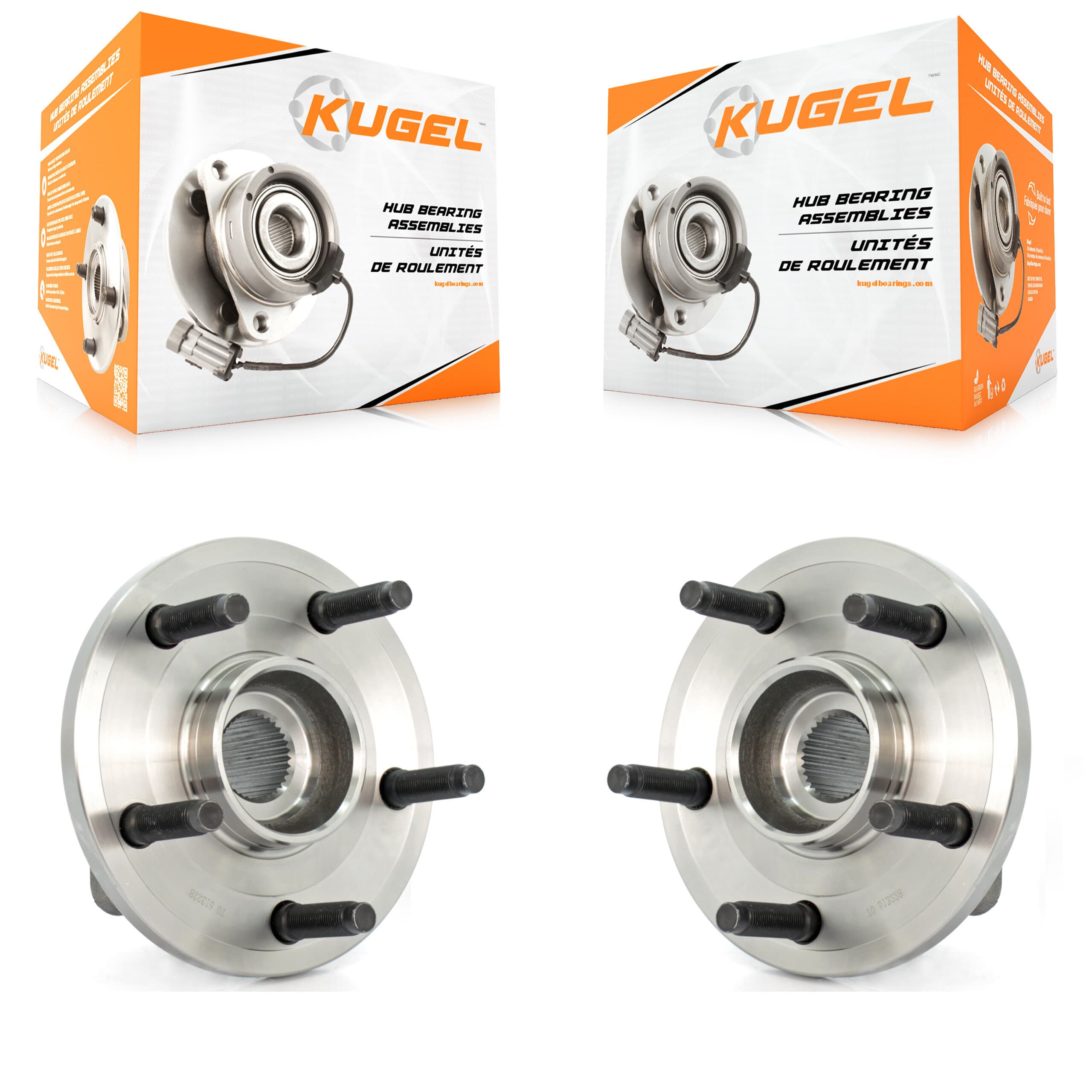 Kugel - K70-100299 - Front Wheel Bearing and Hub Assembly Kits image 1