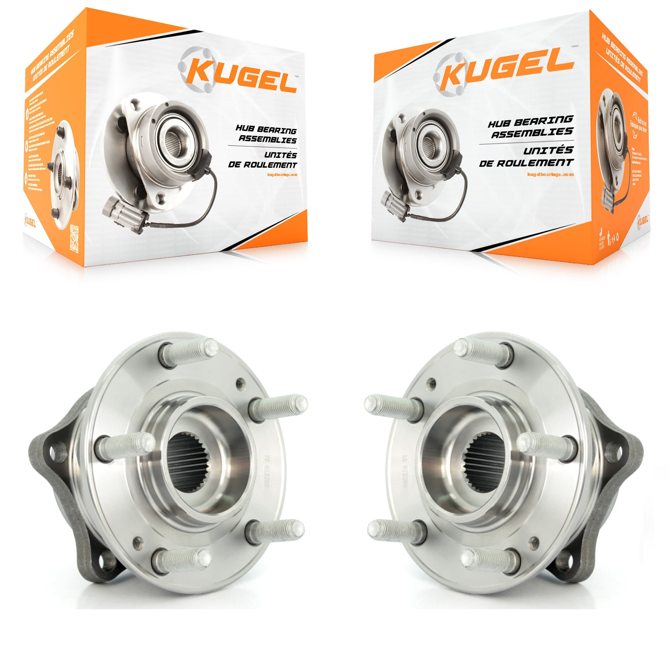 Kugel - K70-100321 - Front Wheel Bearing and Hub Assembly Kits image 1