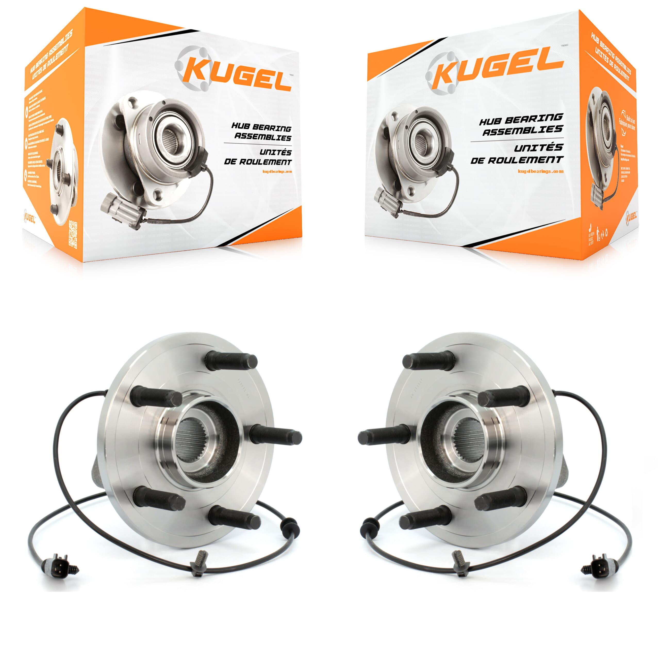Kugel - K70-100325 - Front Wheel Bearing and Hub Assembly Kits image 1
