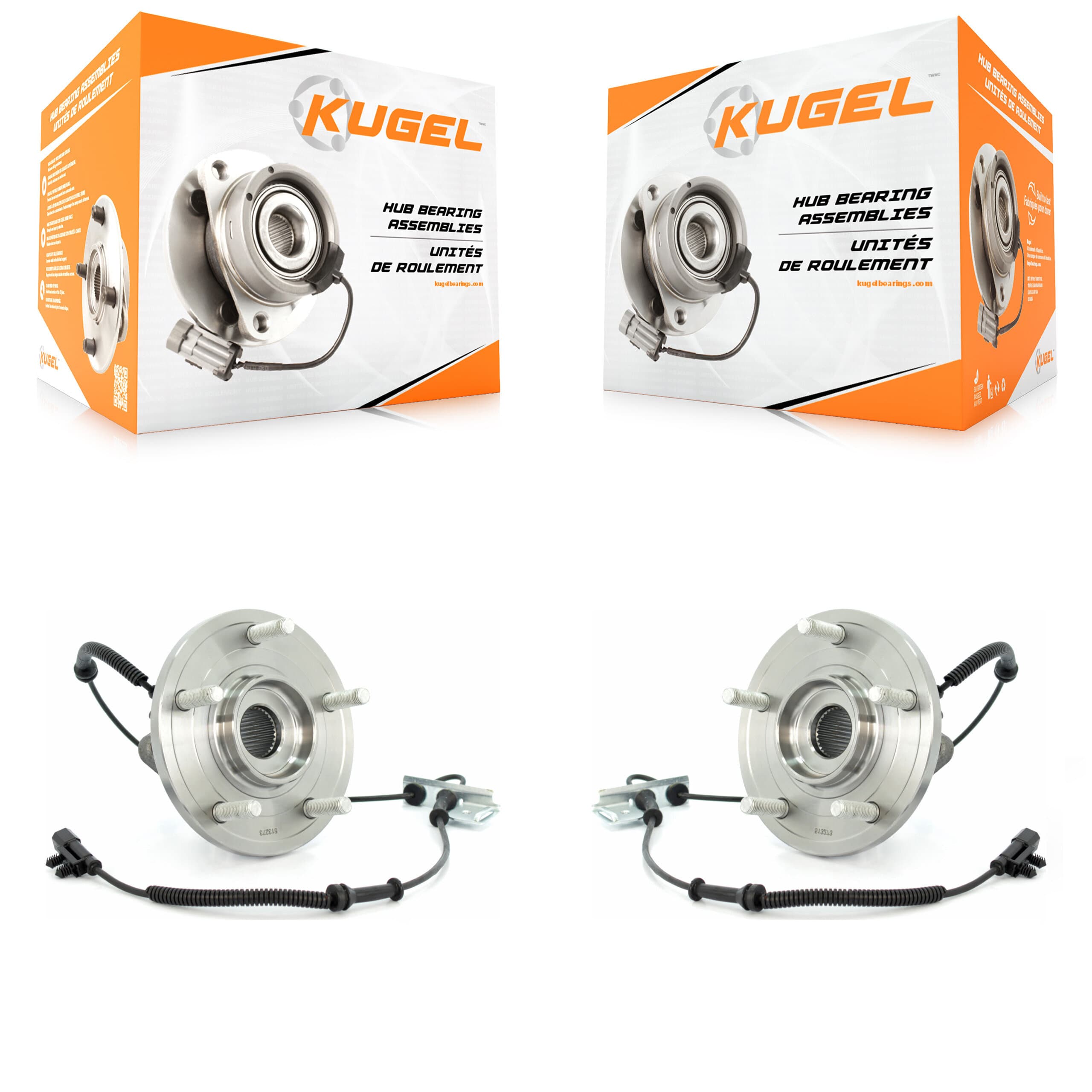 Kugel - K70-100327 - Front Wheel Bearing and Hub Assembly Kits image 1