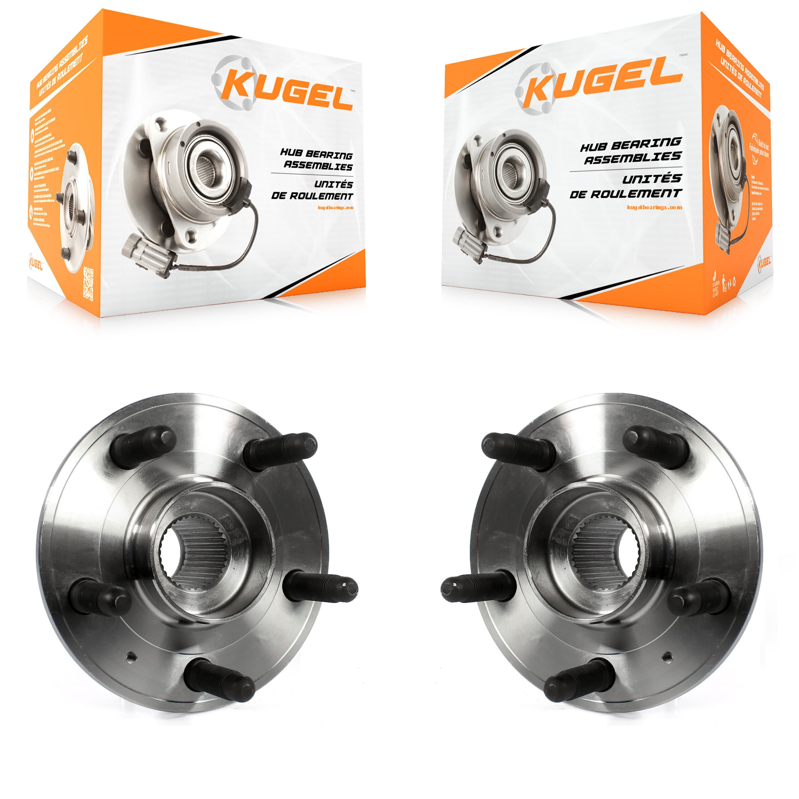 Kugel - K70-100332 - Front Wheel Bearing and Hub Assembly Kits image 1