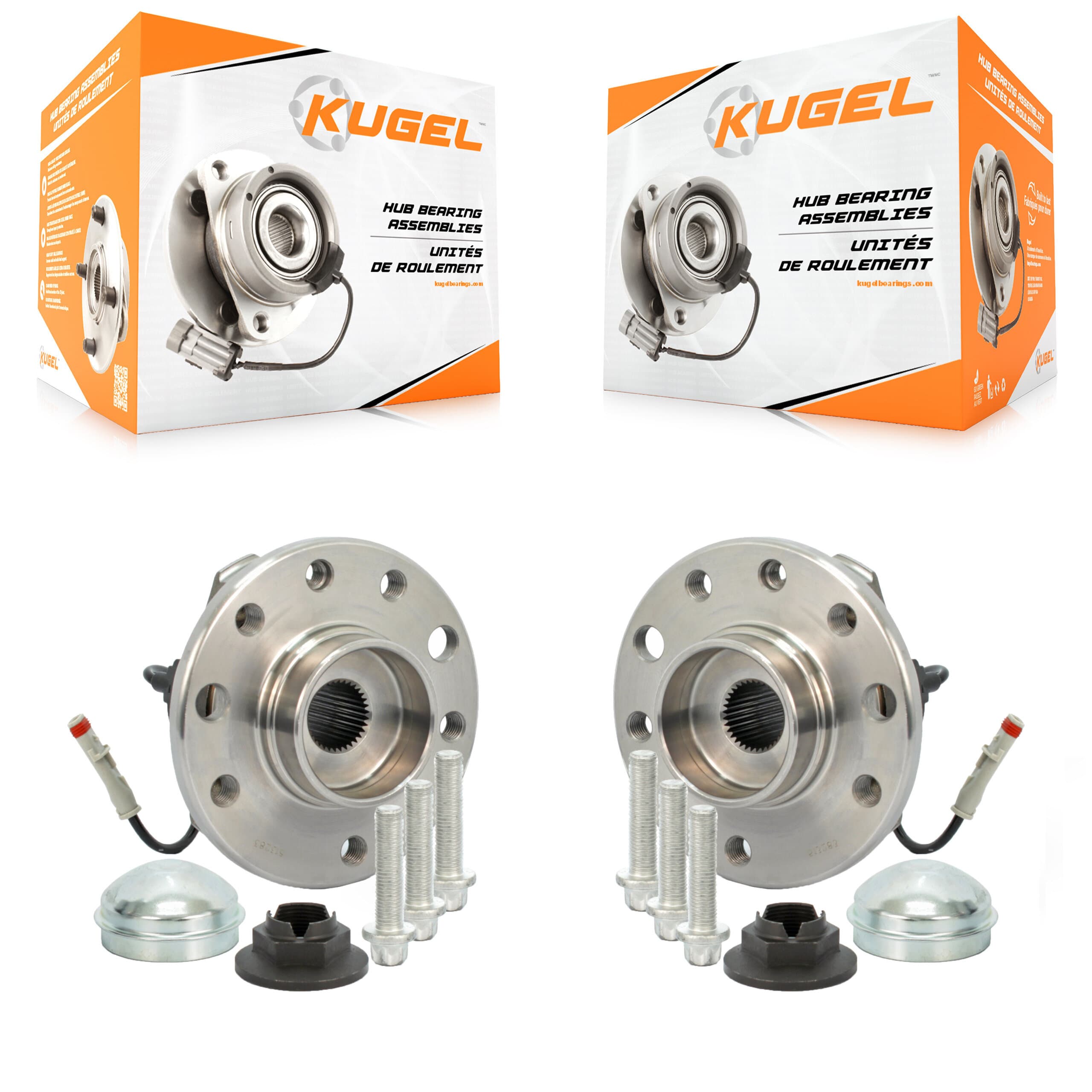 Kugel - K70-100334 - Front Wheel Bearing and Hub Assembly Kits image 1