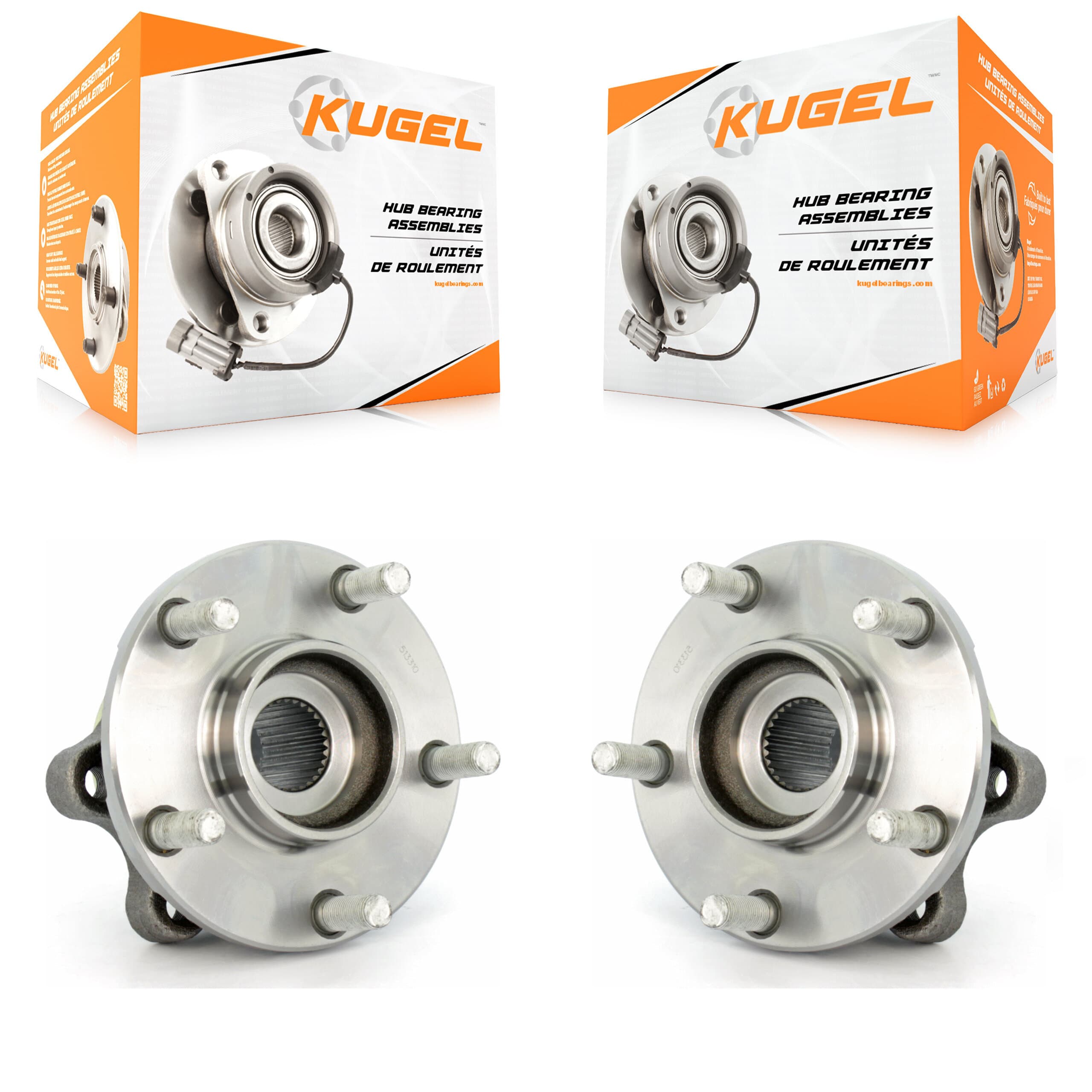 Kugel - K70-100350 - Front Wheel Bearing and Hub Assembly Kits image 1