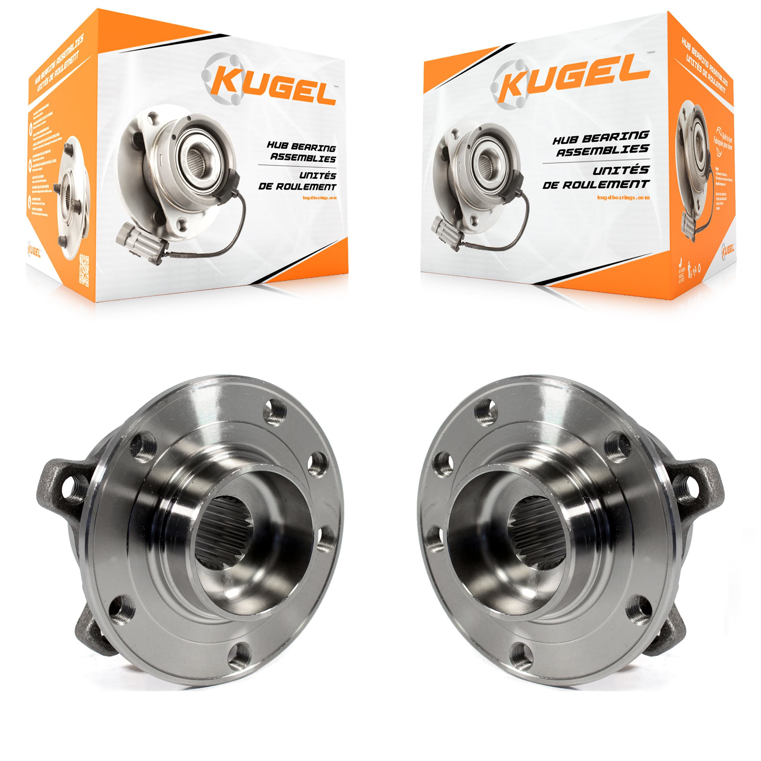 Kugel - K70-100366 - Front Wheel Bearing and Hub Assembly Kits image 1
