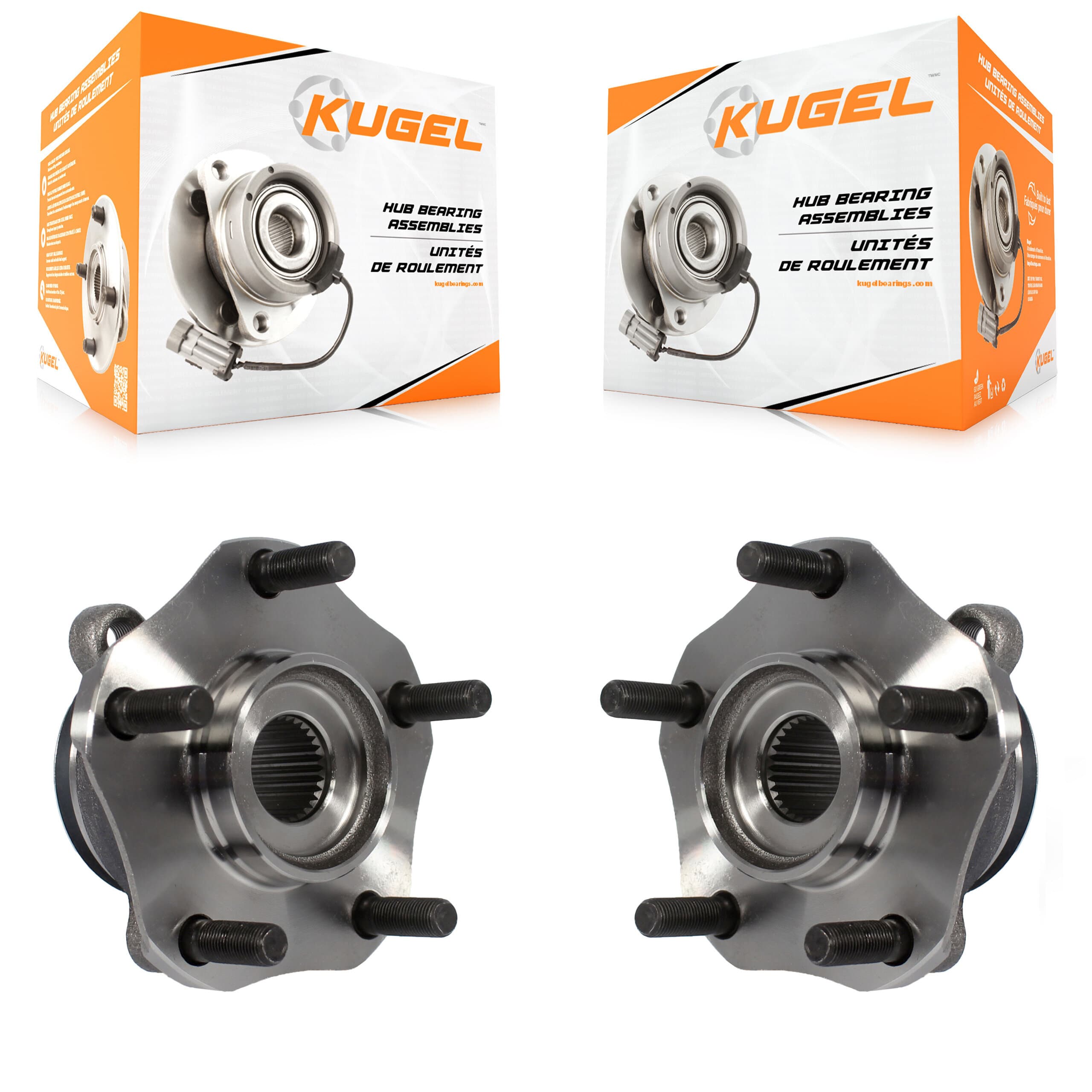 Kugel - K70-100369 - Front Wheel Bearing and Hub Assembly Kits image 1