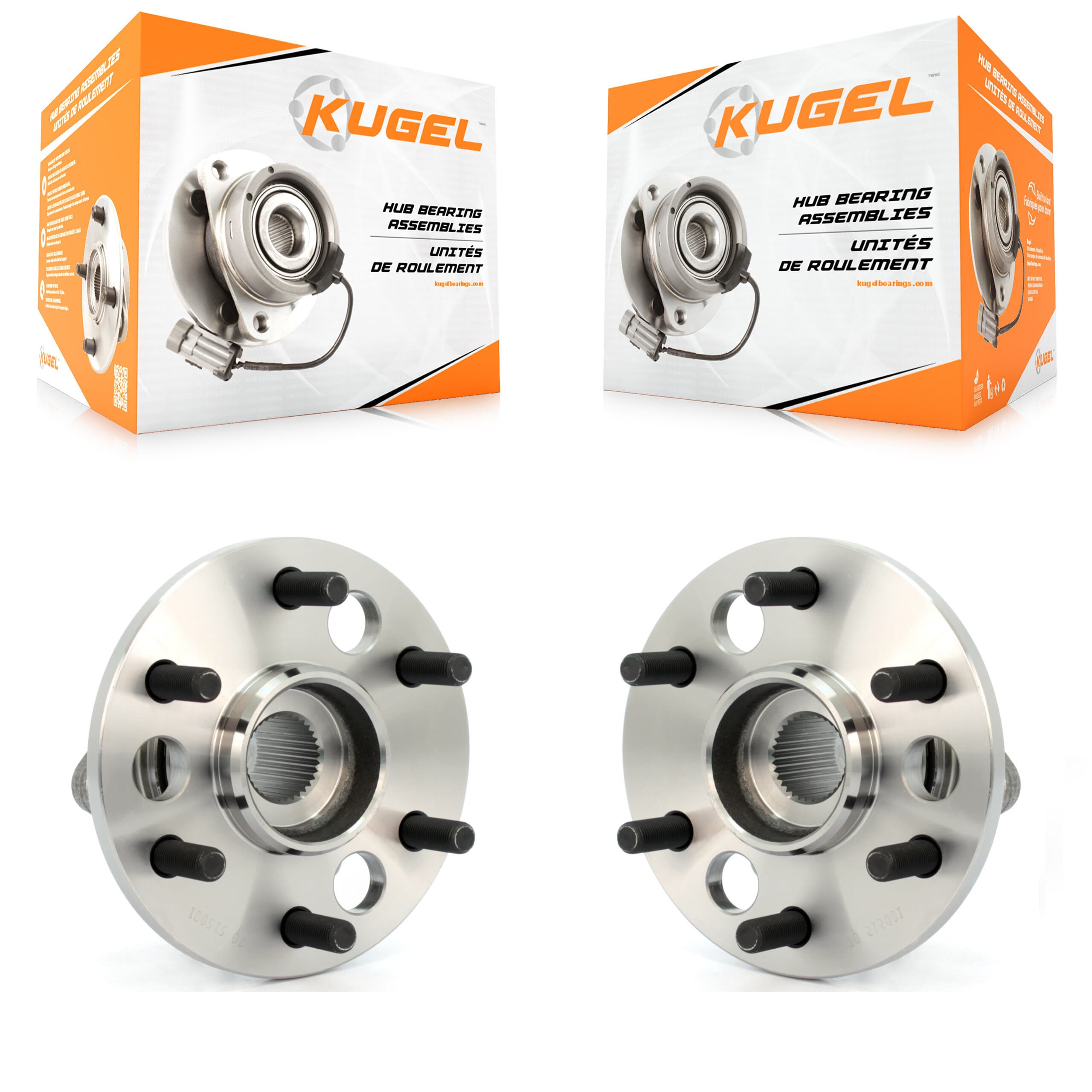 Kugel - K70-100371 - Front Wheel Bearing and Hub Assembly Kits image 1