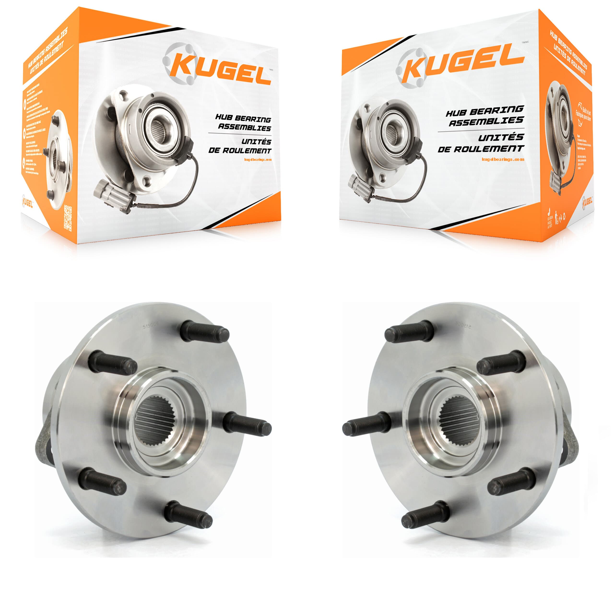 Kugel - K70-100373 - Front Wheel Bearing and Hub Assembly Kits image 1