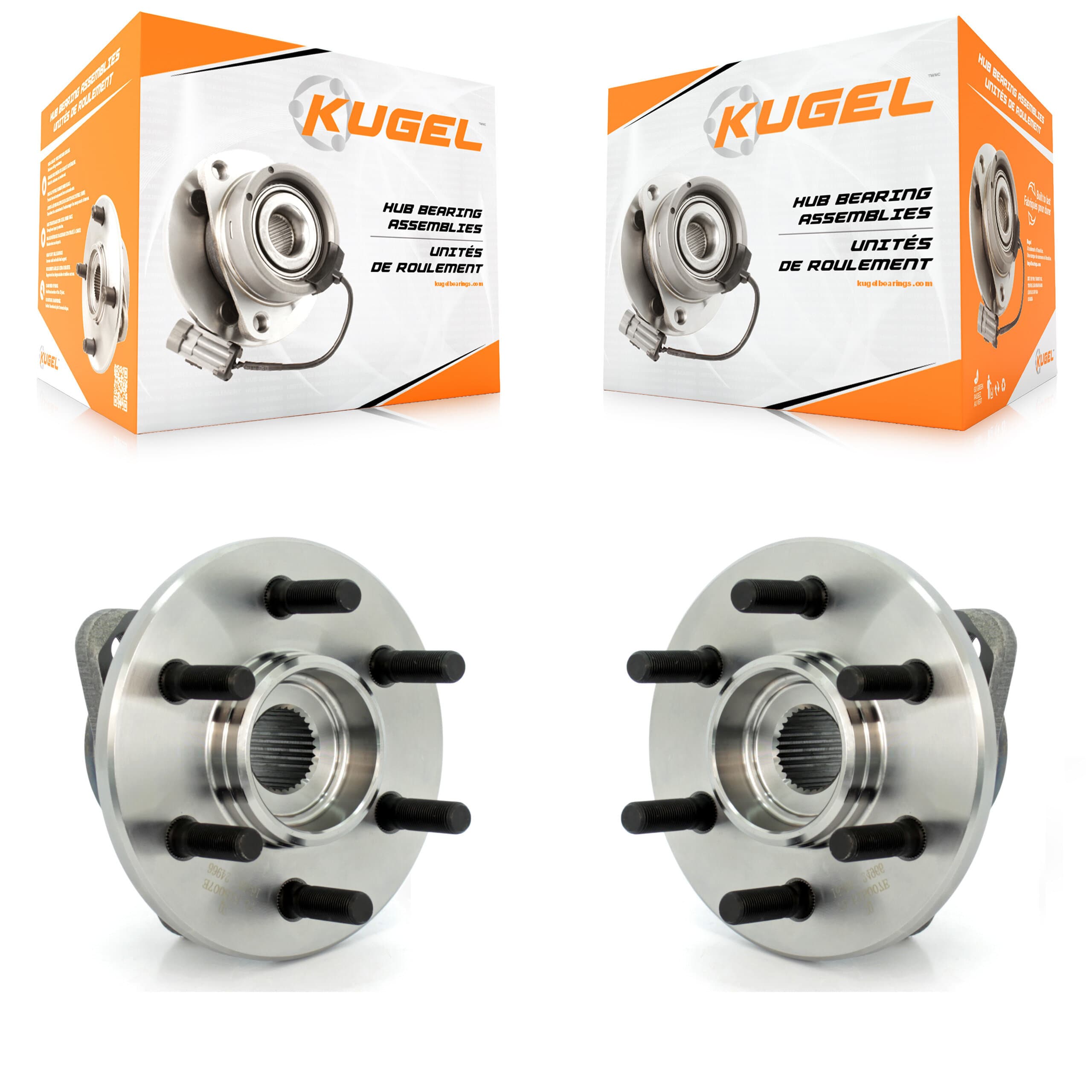 Kugel - K70-100374 - Front Wheel Bearing and Hub Assembly Kits image 1