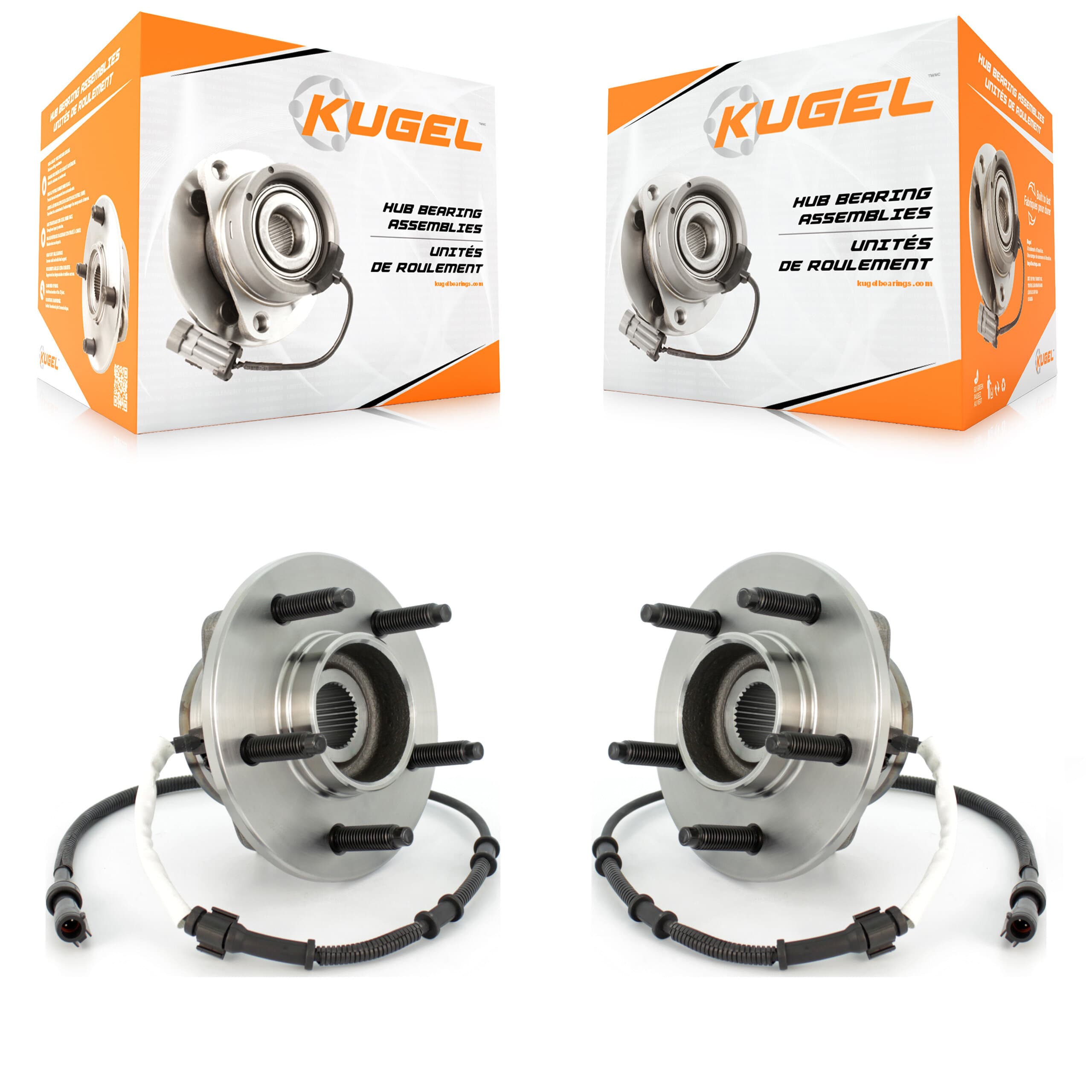 Kugel - K70-100385 - Front Wheel Bearing and Hub Assembly Kits image 1