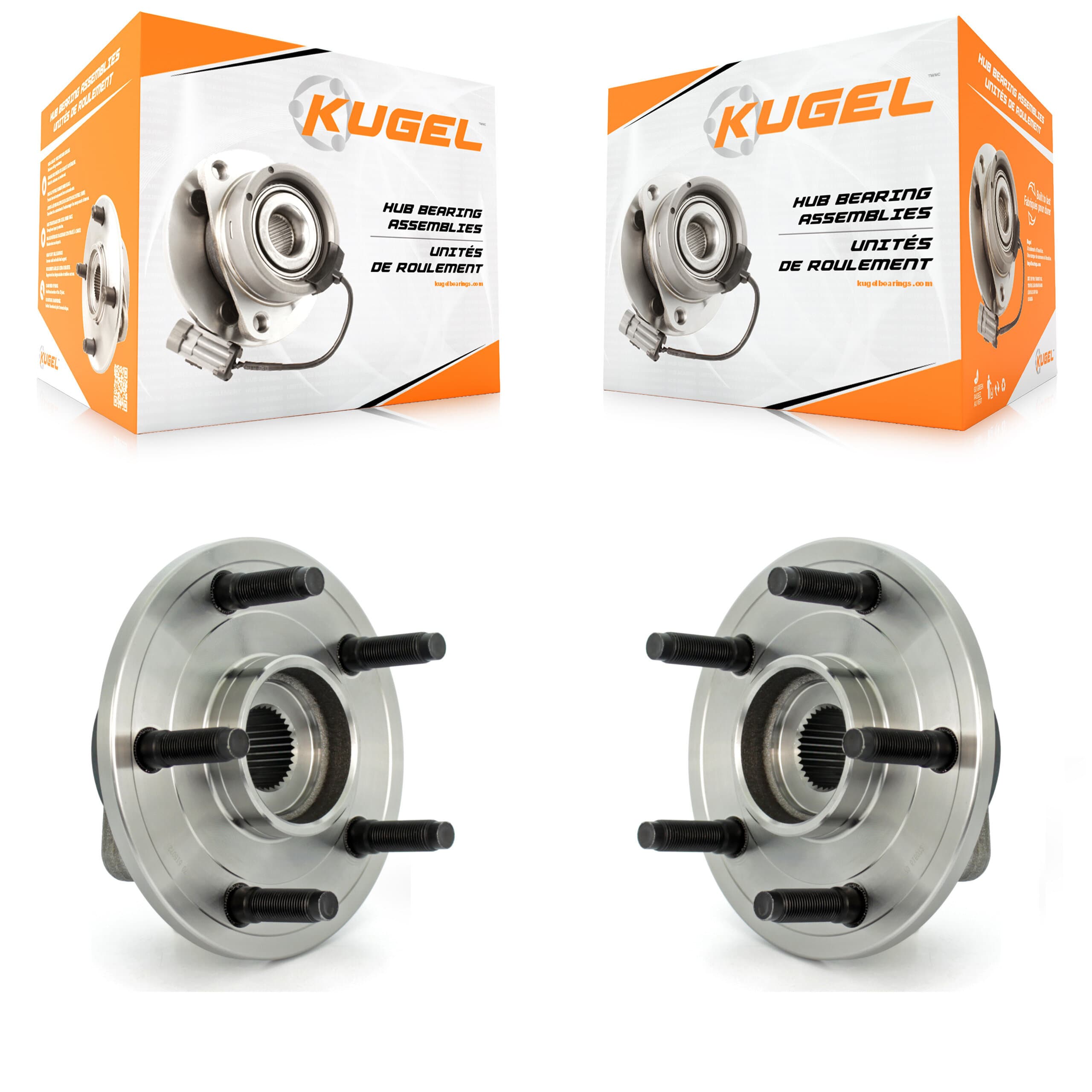 Kugel - K70-100412 - Front Wheel Bearing and Hub Assembly Kits image 1