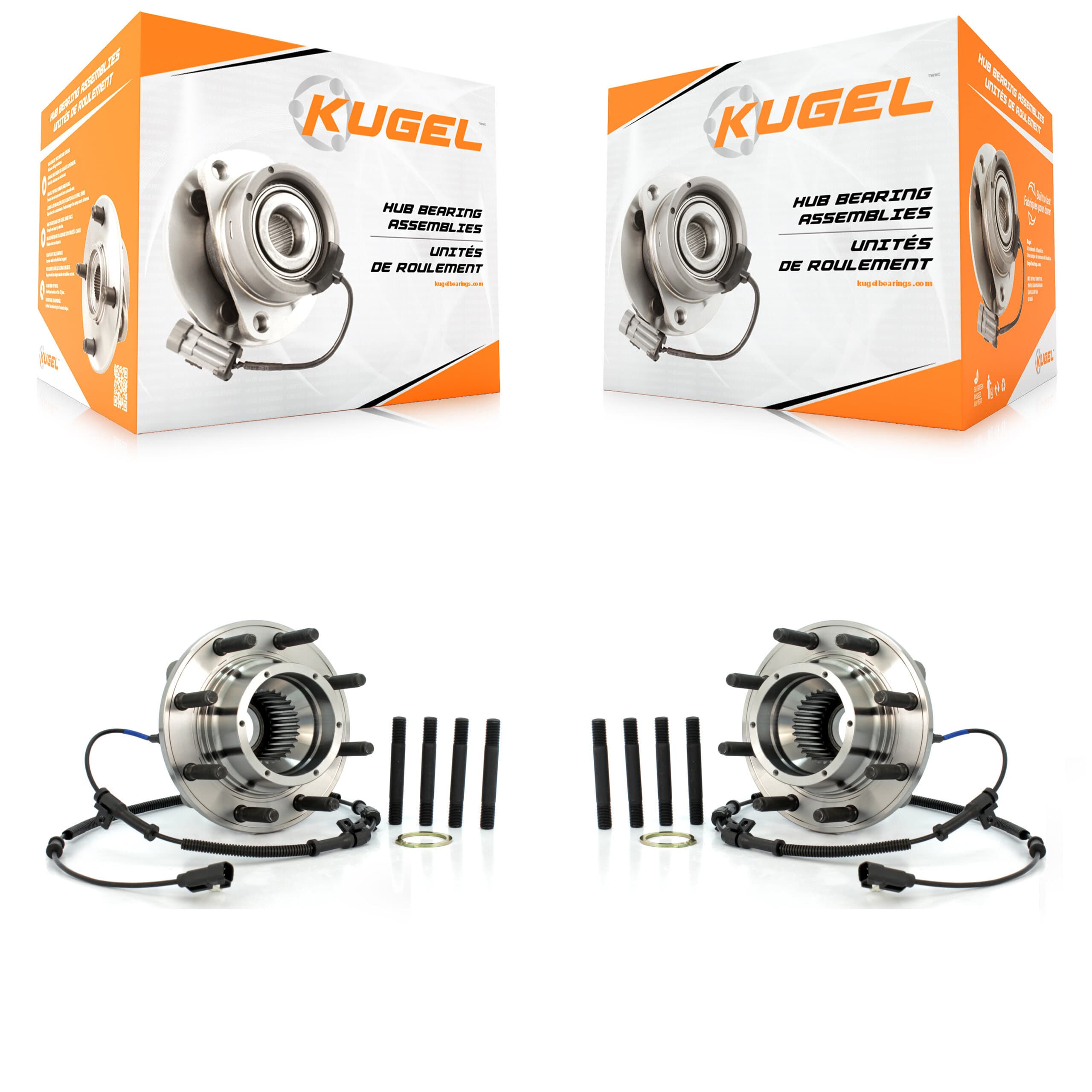 Kugel - K70-100446 - Front Wheel Bearing and Hub Assembly Kits image 1