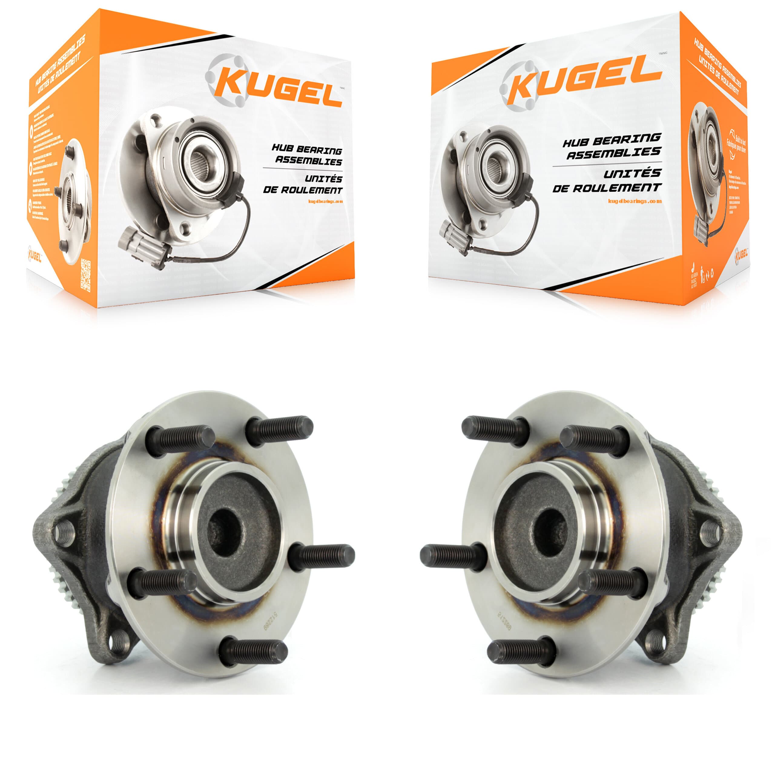 Kugel - K70-100637 - Rear Wheel Bearing and Hub Assembly Kits image 1