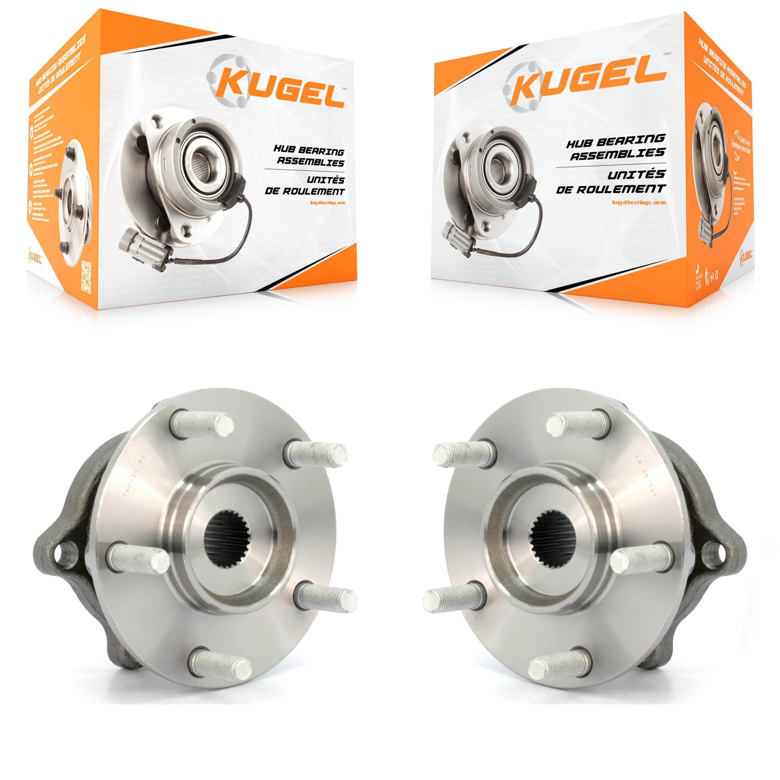 Kugel - K70-100638 - Rear Wheel Bearing and Hub Assembly Kits image 1