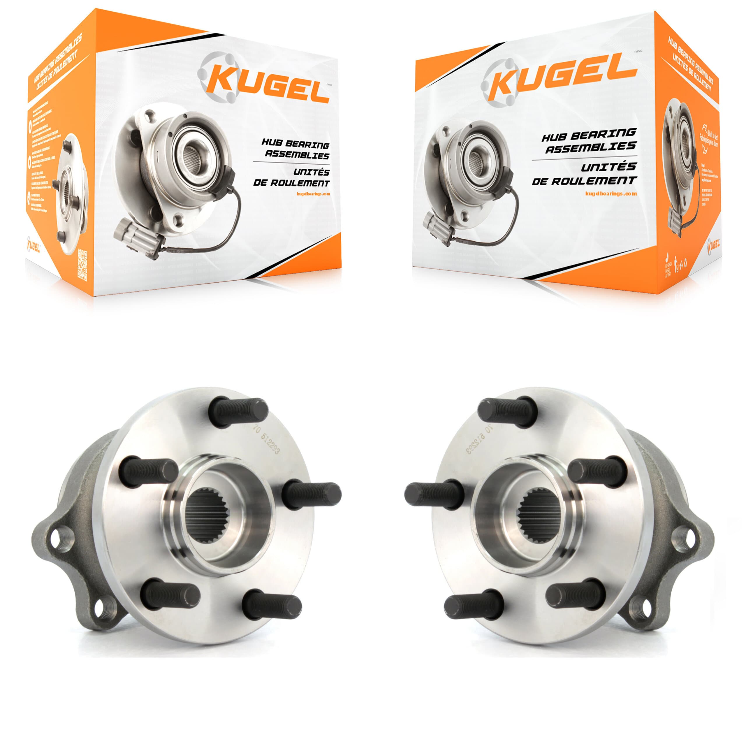 Kugel - K70-100640 - Rear Wheel Bearing and Hub Assembly Kits image 1