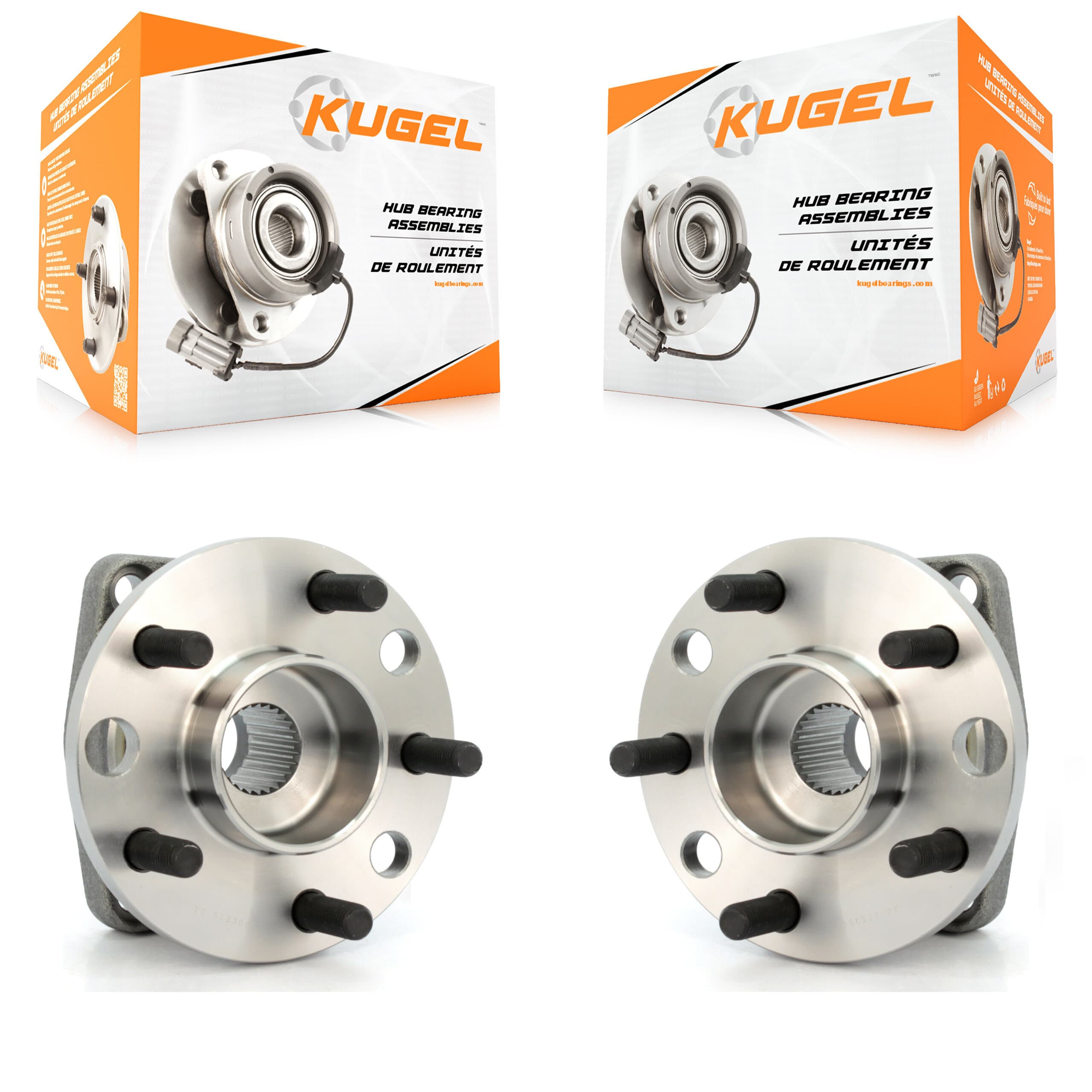 Kugel - K70-100648 - Rear Wheel Bearing and Hub Assembly Kits image 1