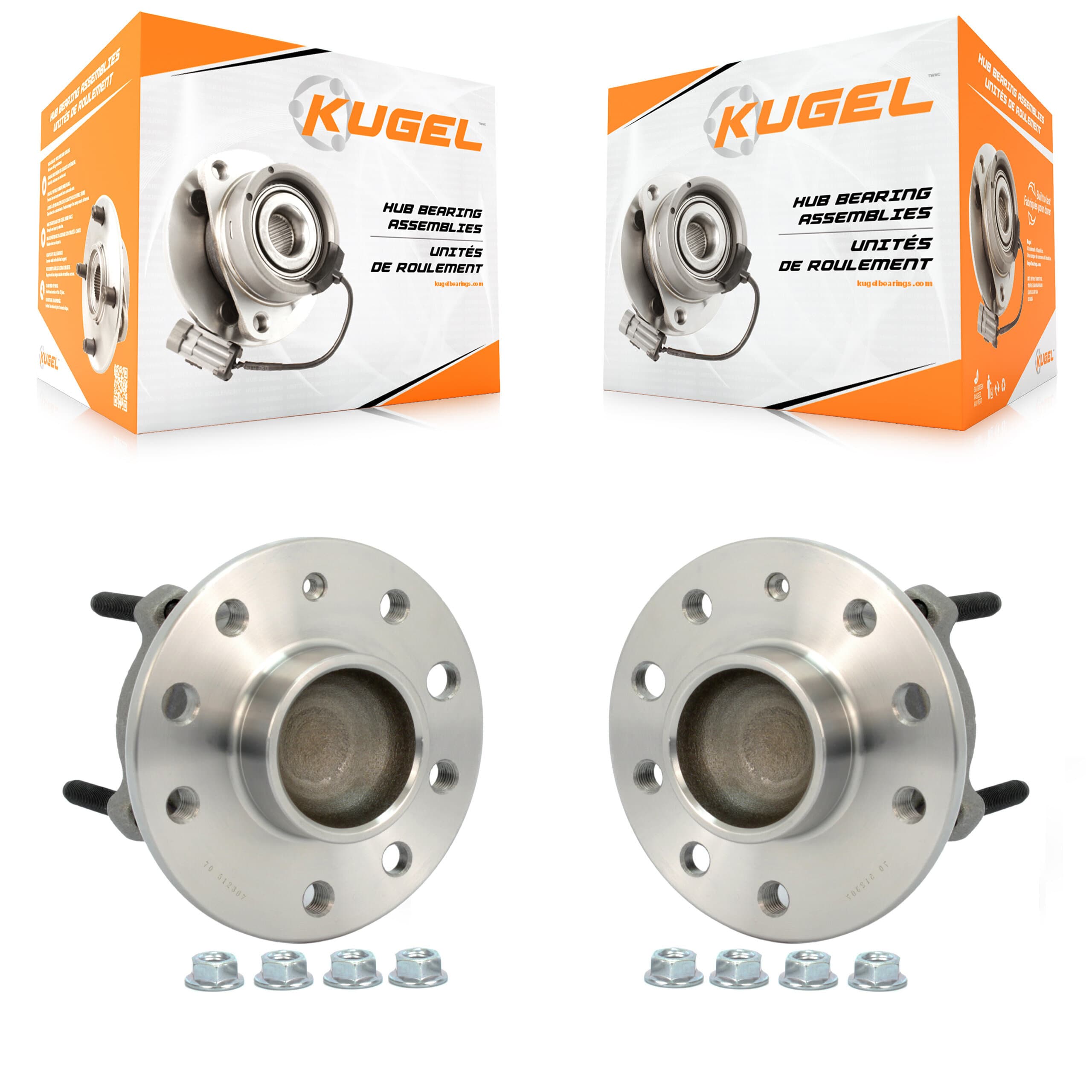 Kugel - K70-100649 - Rear Wheel Bearing and Hub Assembly Kits image 1