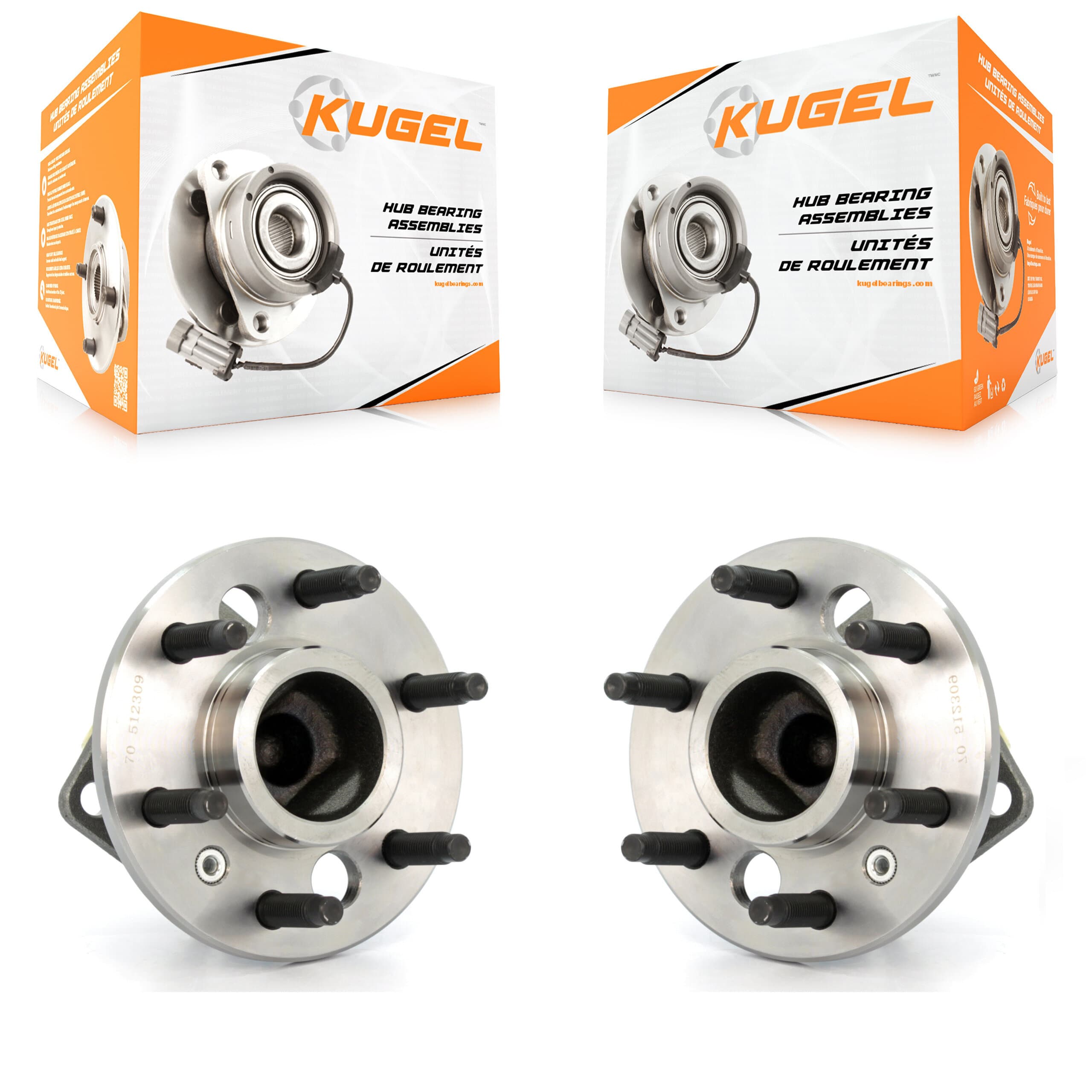 Kugel - K70-100650 - Rear Wheel Bearing and Hub Assembly Kits image 1
