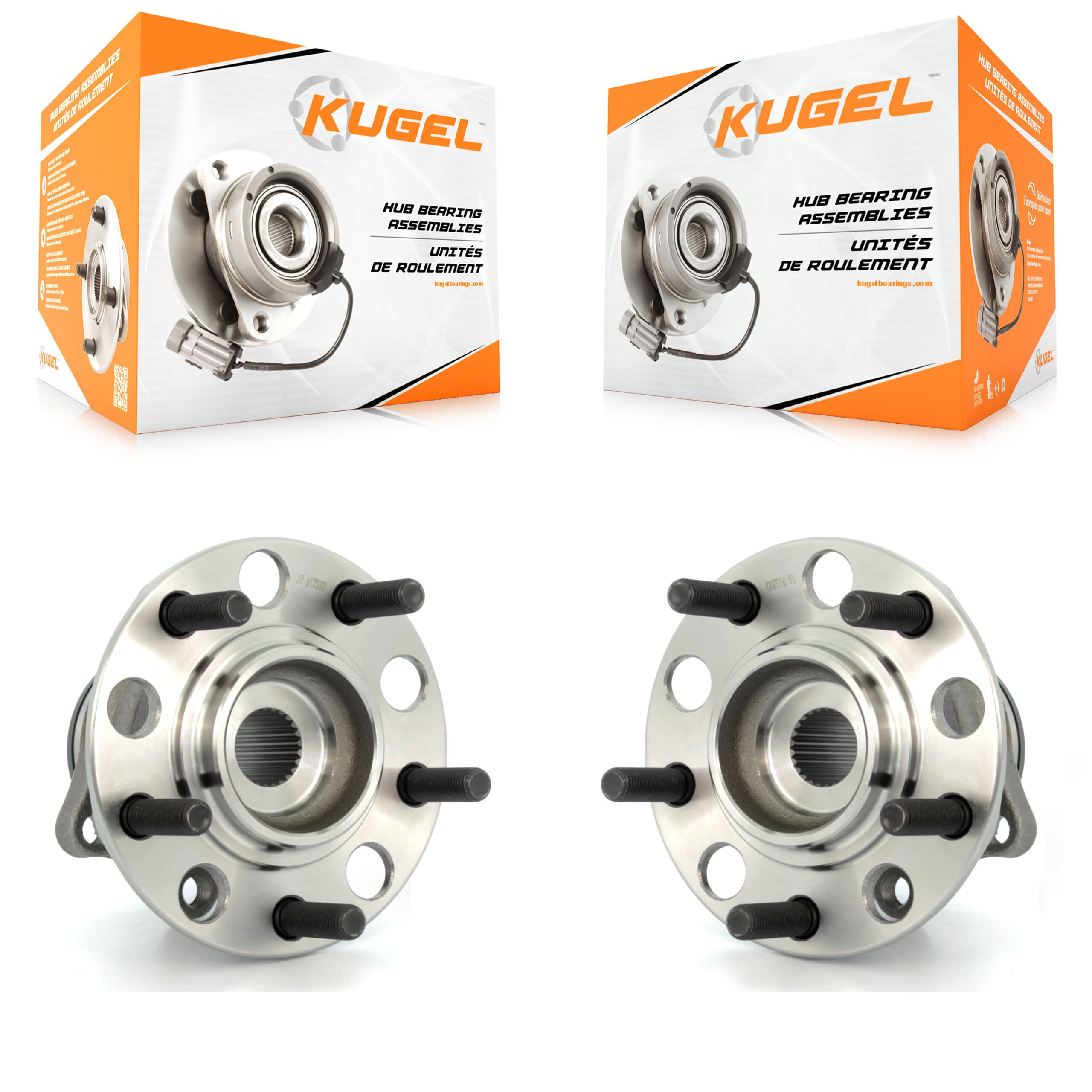 Kugel - K70-100668 - Rear Wheel Bearing and Hub Assembly Kits image 1