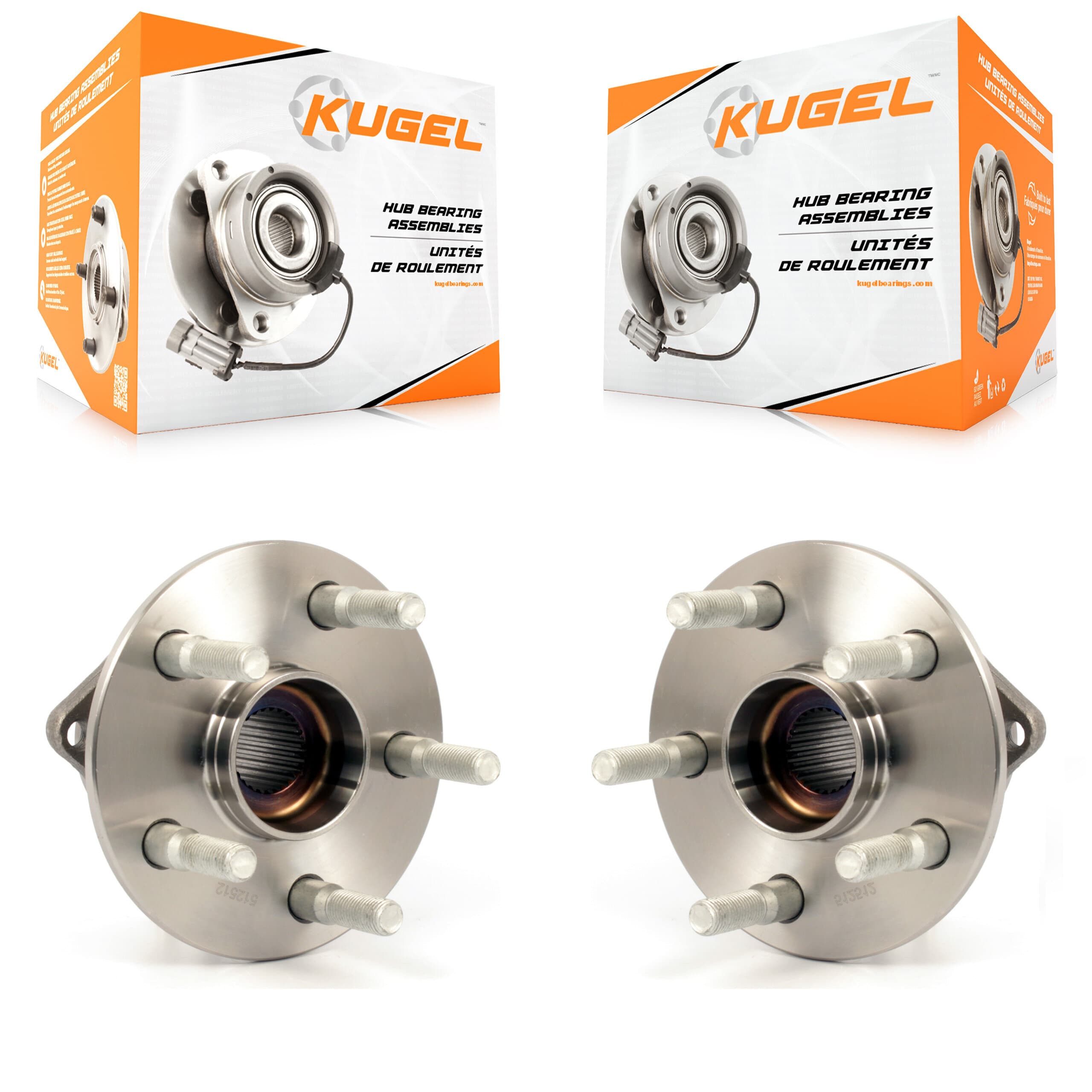 Kugel - K70-100757 - Rear Wheel Bearing and Hub Assembly Kits image 1