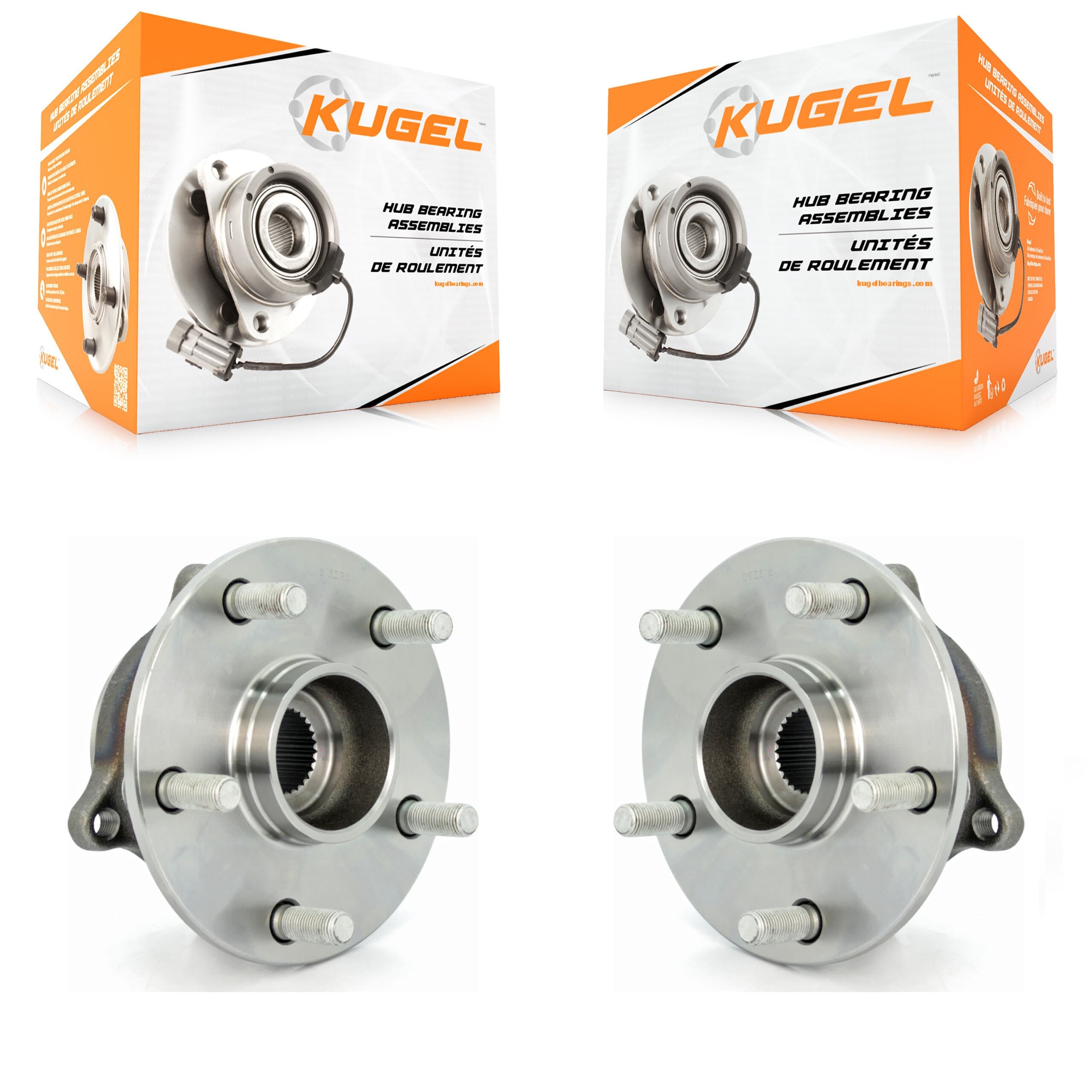 Kugel - K70-100781 - Rear Wheel Bearing and Hub Assembly Kits image 1